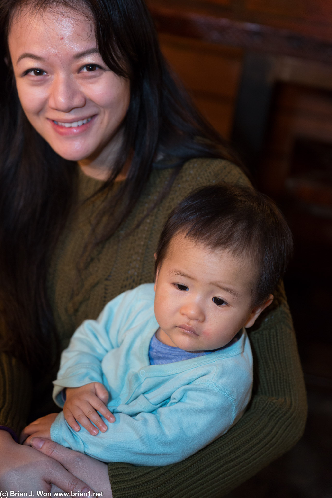 Aunt Paris and Baby Connor.