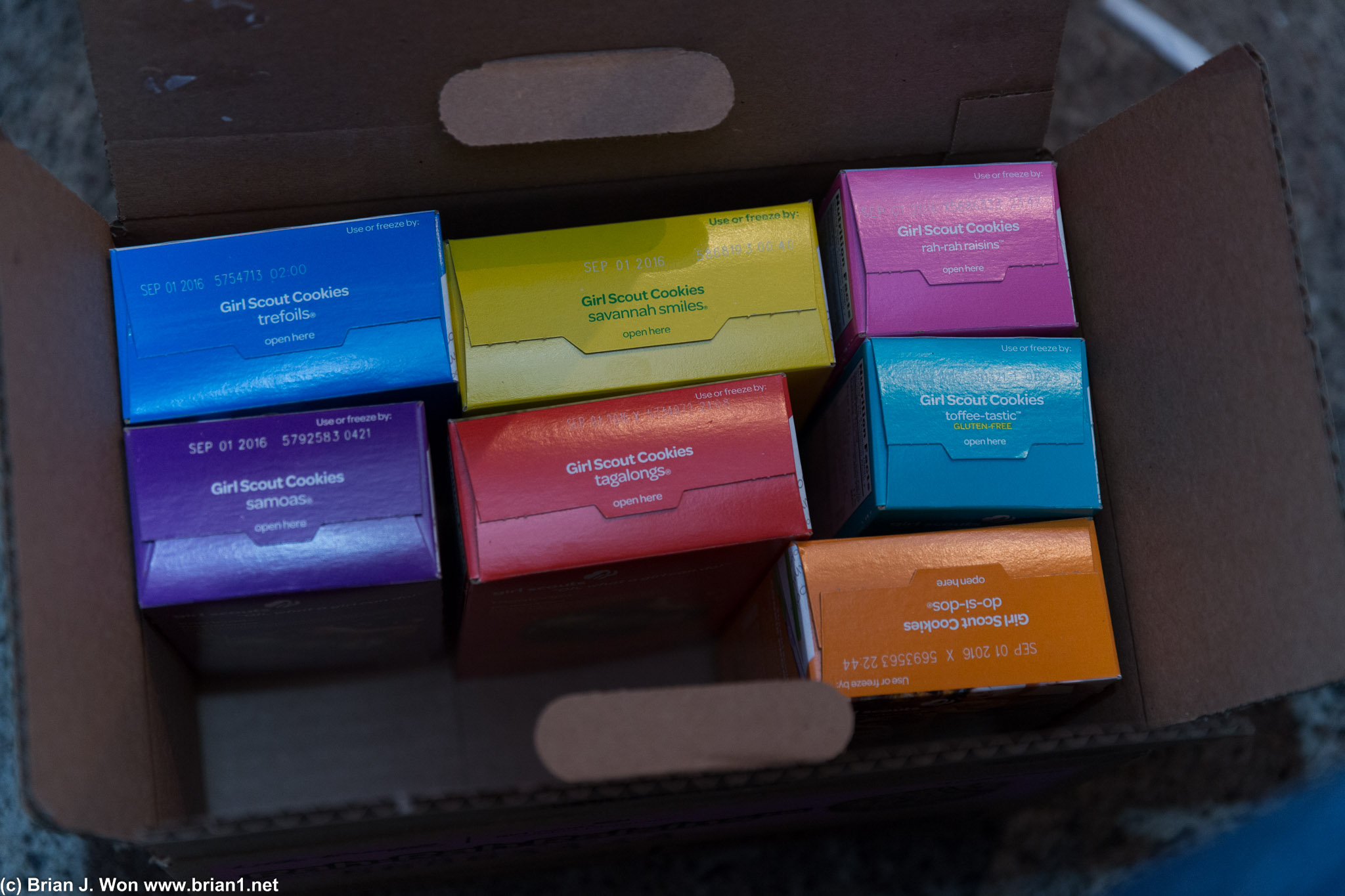 Girl Scout cookies!