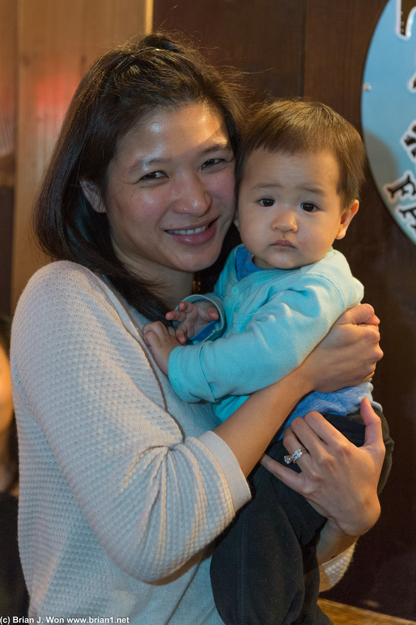 Mother and son!