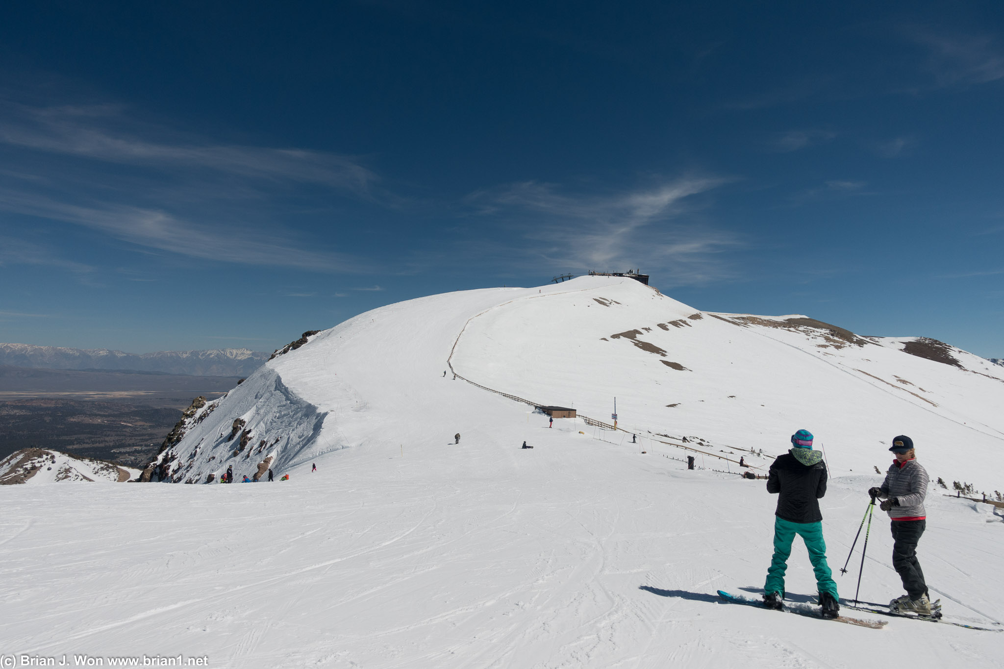 Looking toward the Gondola and Cornice.