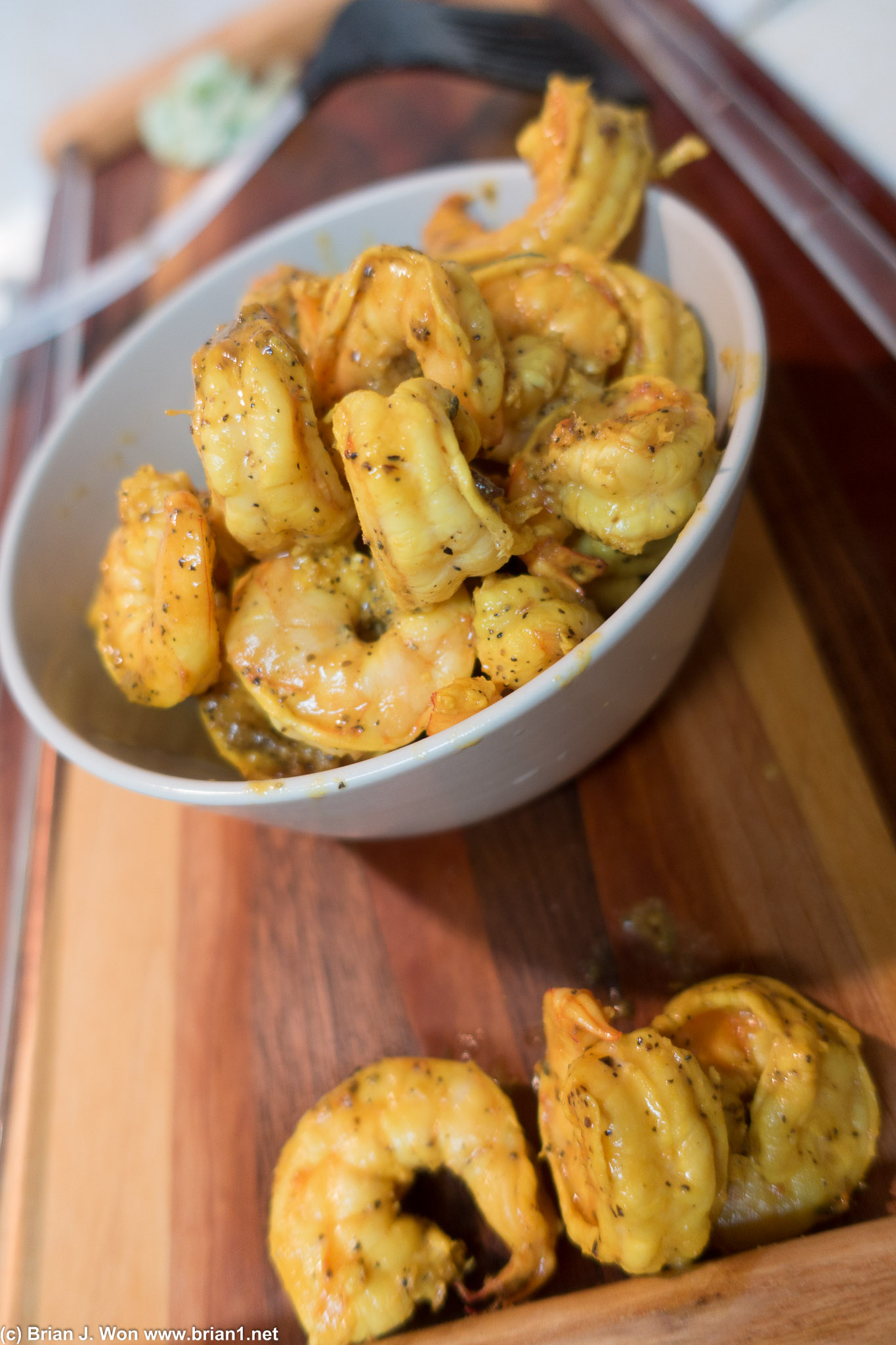 And shrimp.