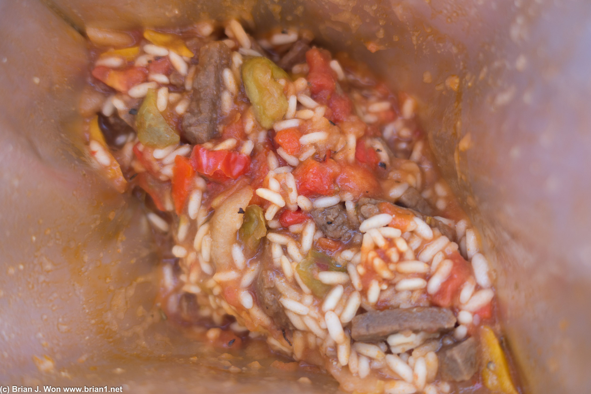 Mountain House Italian beef. t'was ok.