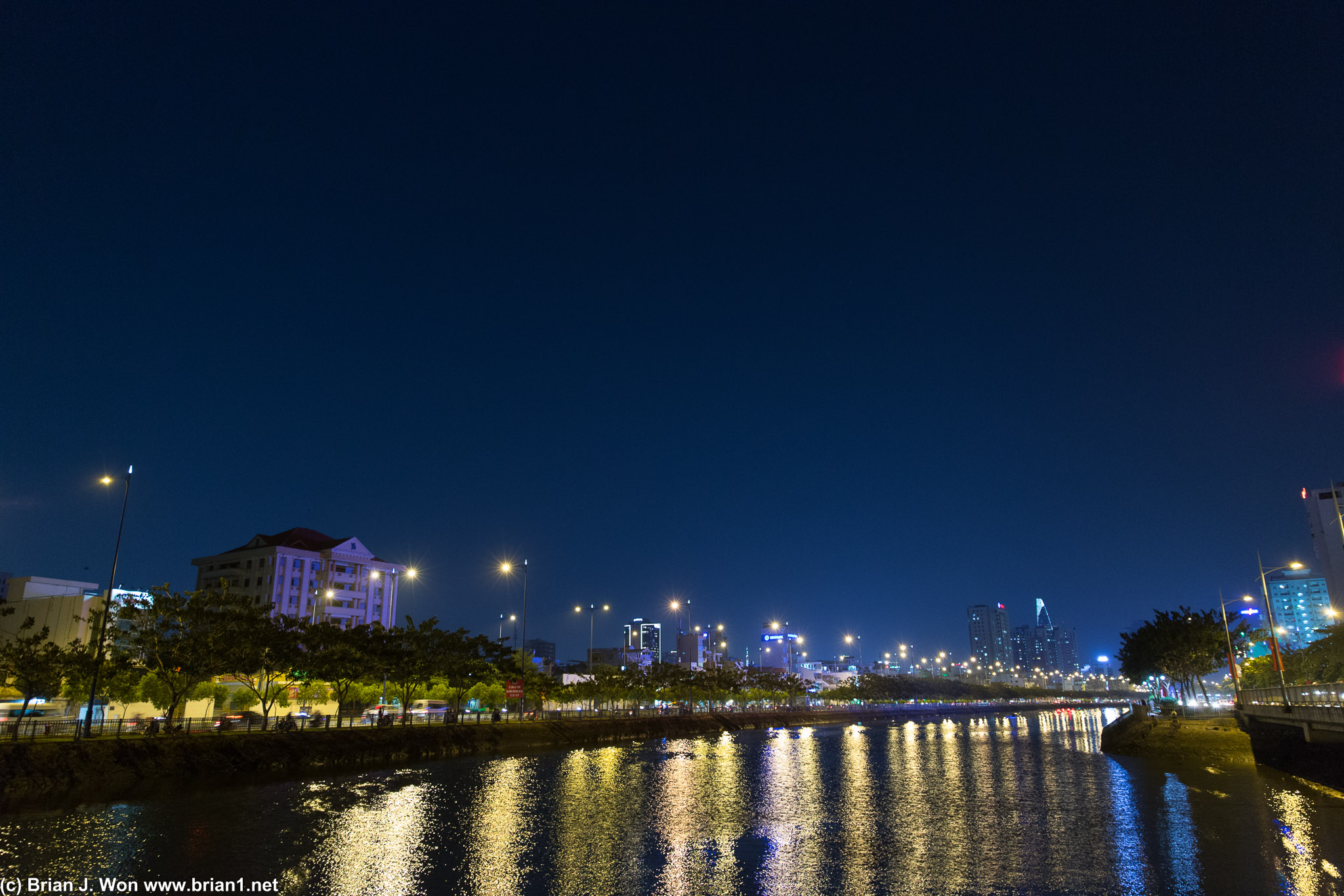 Looking back towards downtown Saigon.