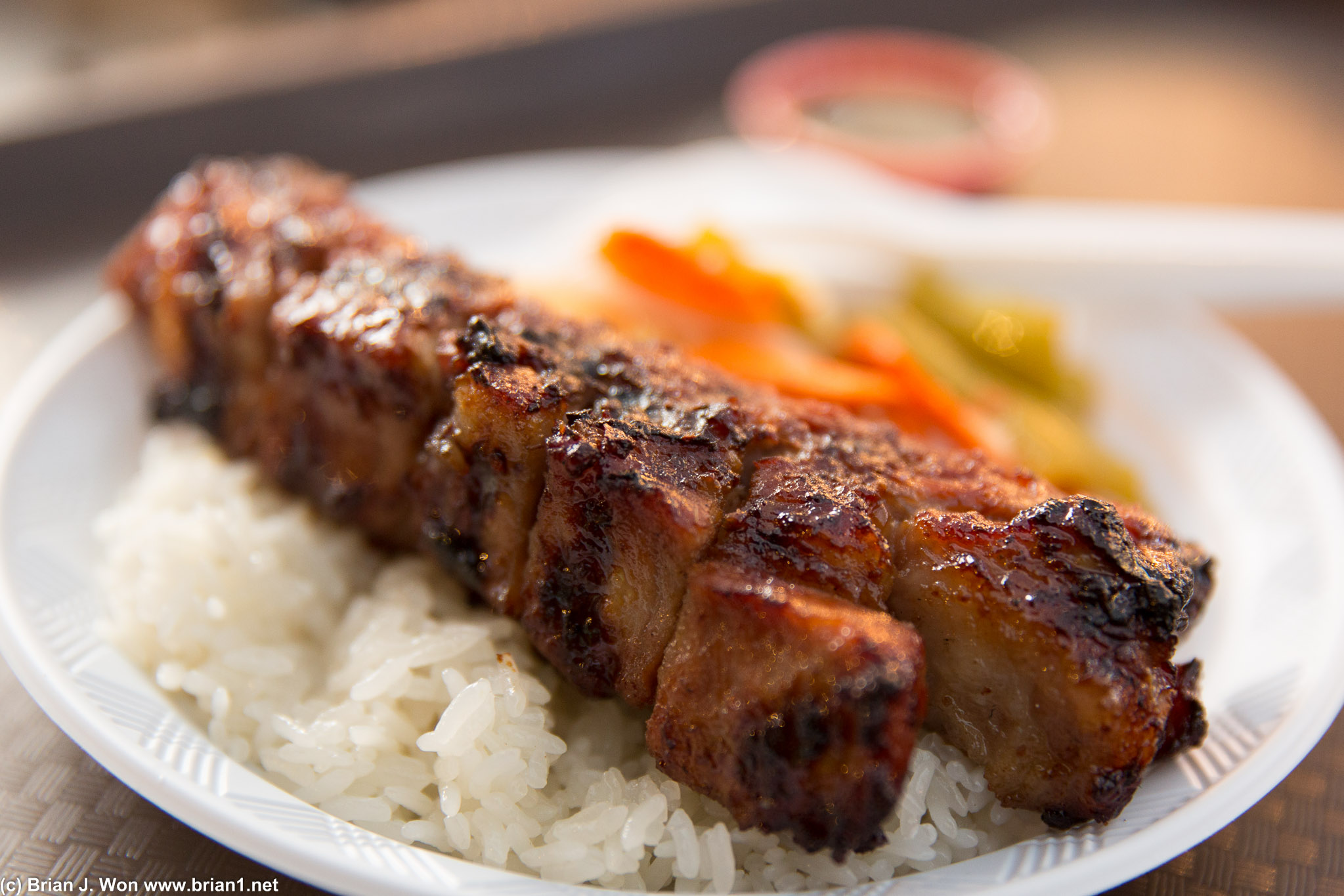Pork rib was delicious. Almost as good as mom's.