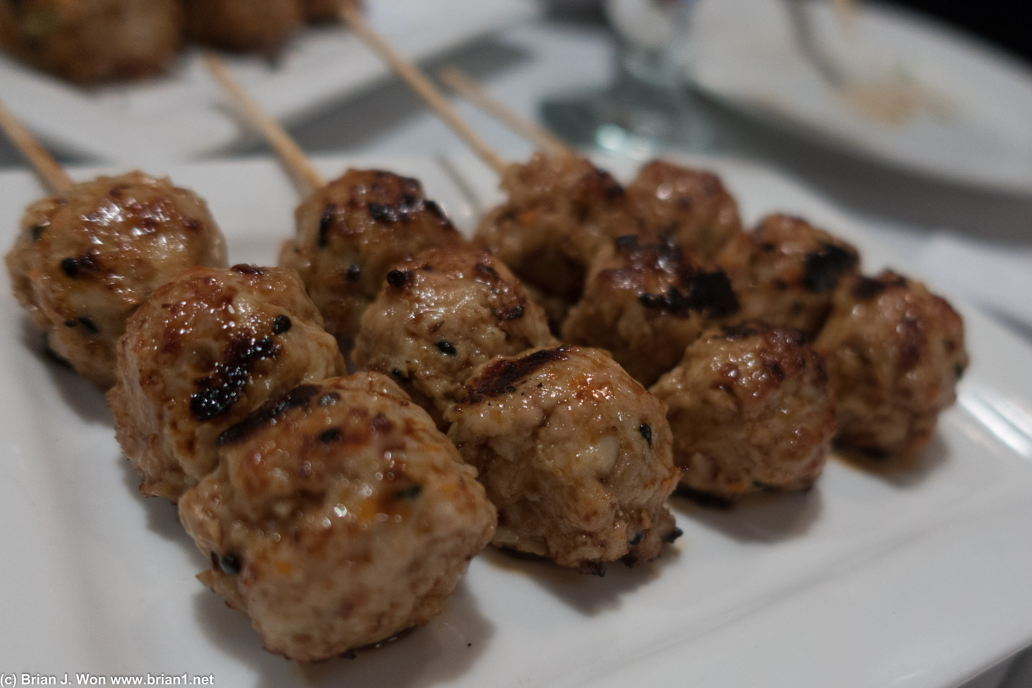 Chicken meatballs.