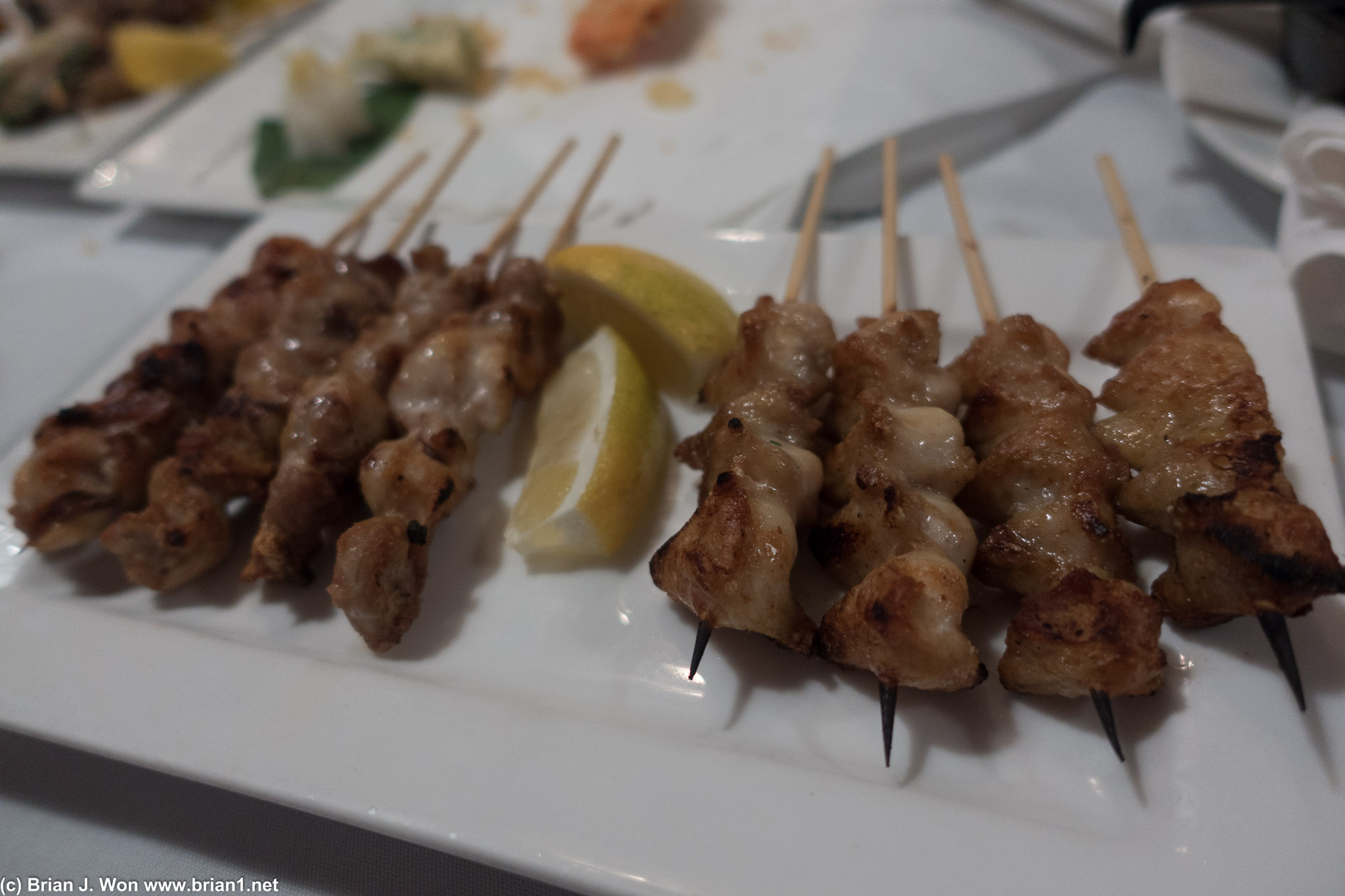 Chicken neck and tails. Chicken tails FTW.