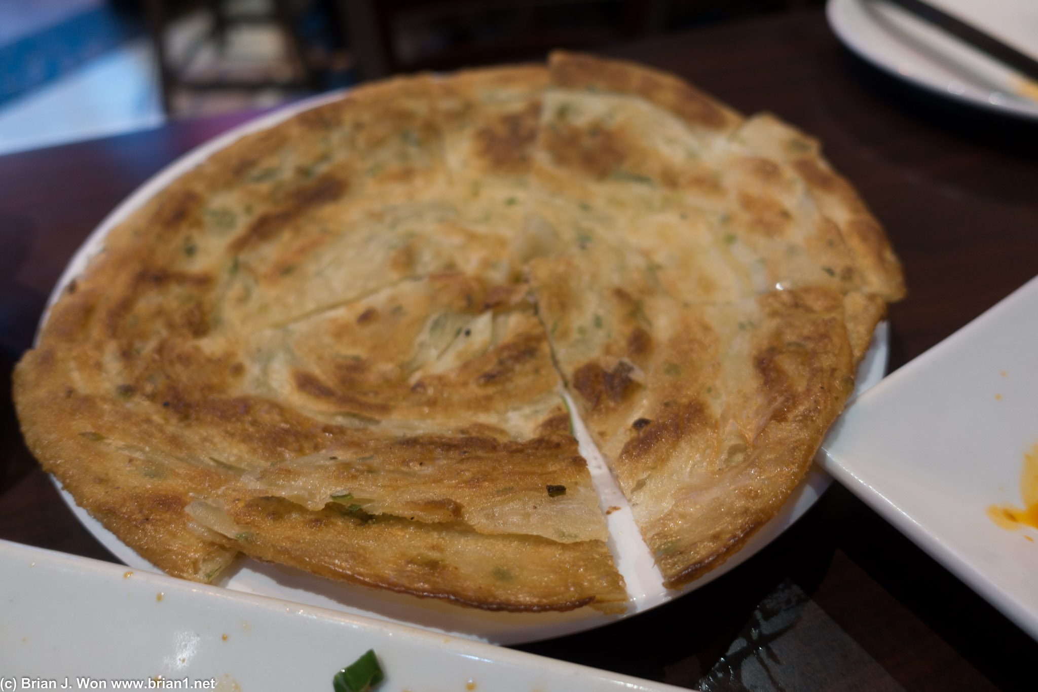 Green onion pancake. Nom.