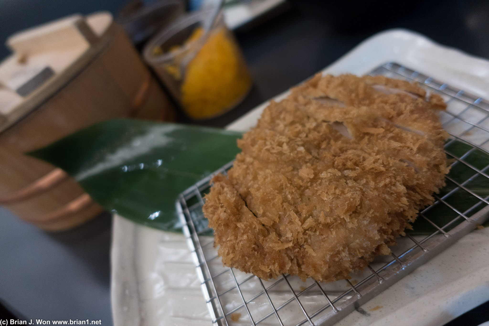 Regular pork cutlet. Quite decent, but not as good as the 25-layer signature.