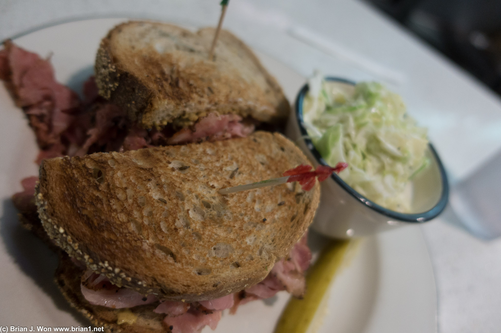 Pastrami sandwich at House of Pies. Quite good for a late night diner.
