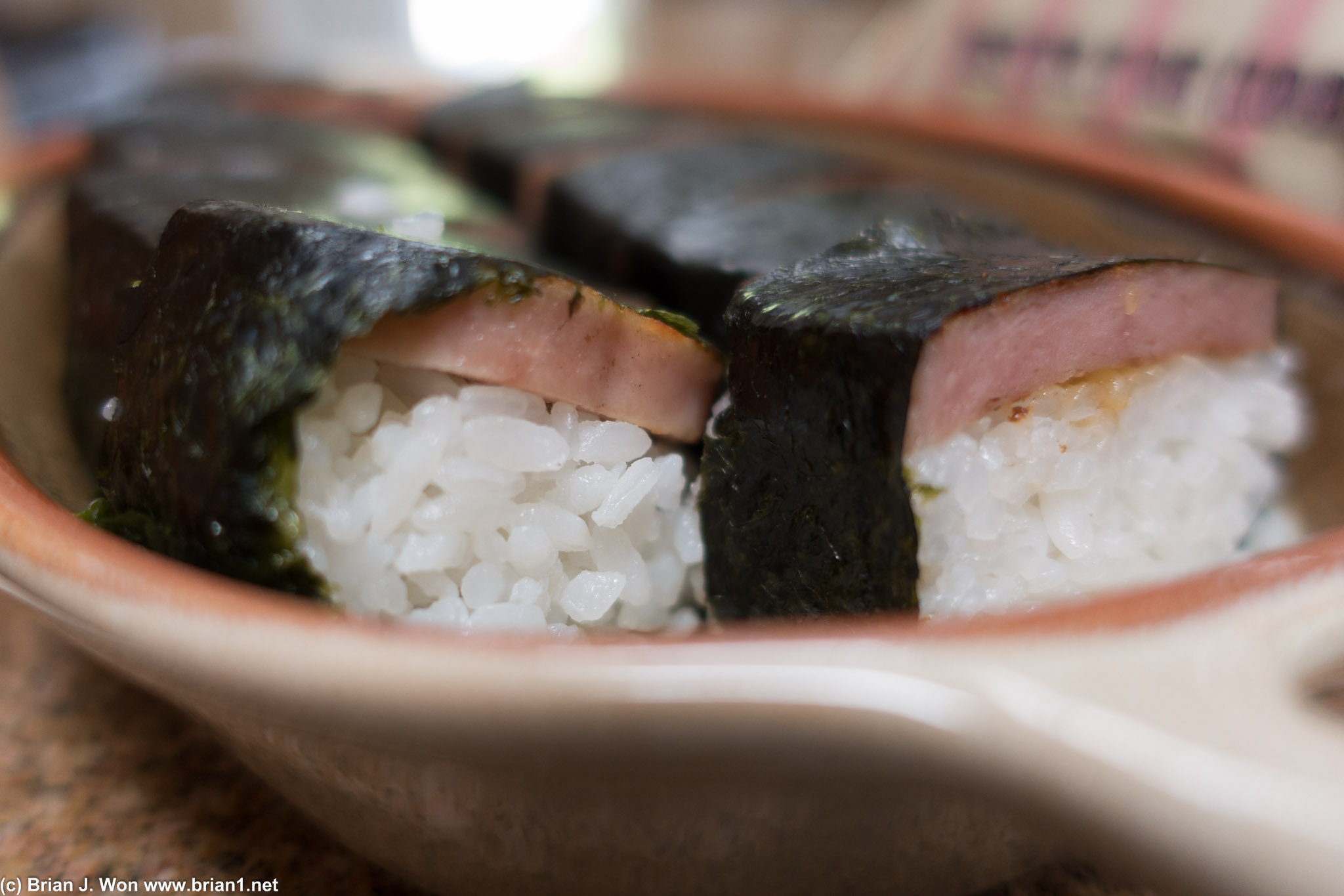 Spam musubi from Ono Hawaiian BBQ. (yeah, it was convenient...)