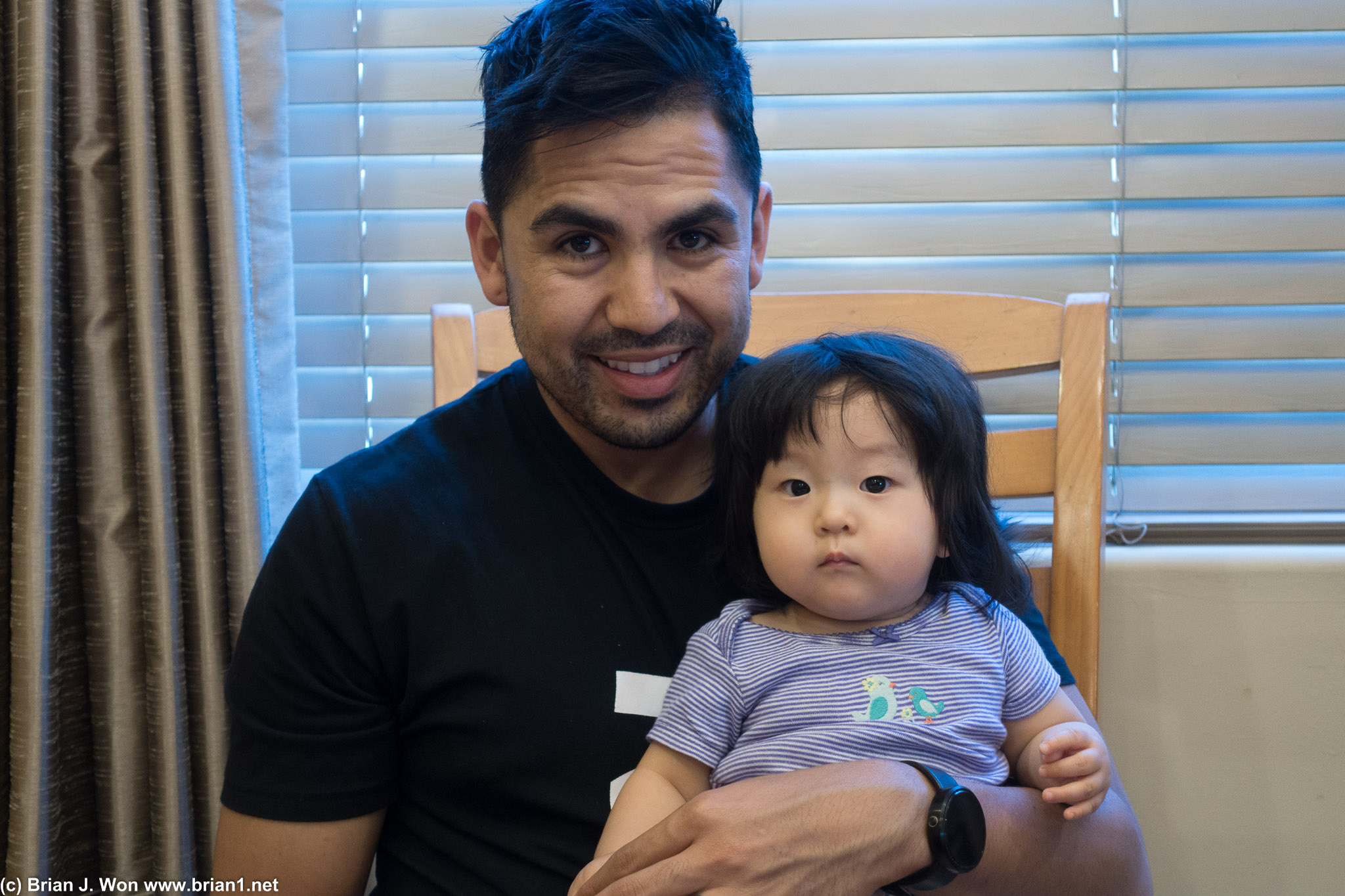 Uncle Albert and Baby Yuna.