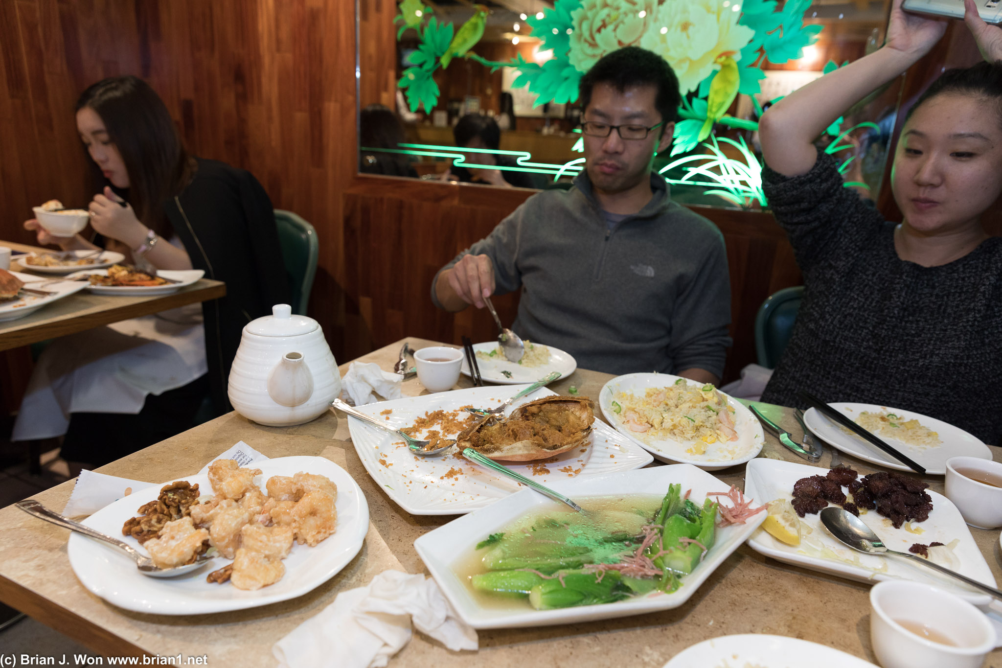 Perfect amount of food.