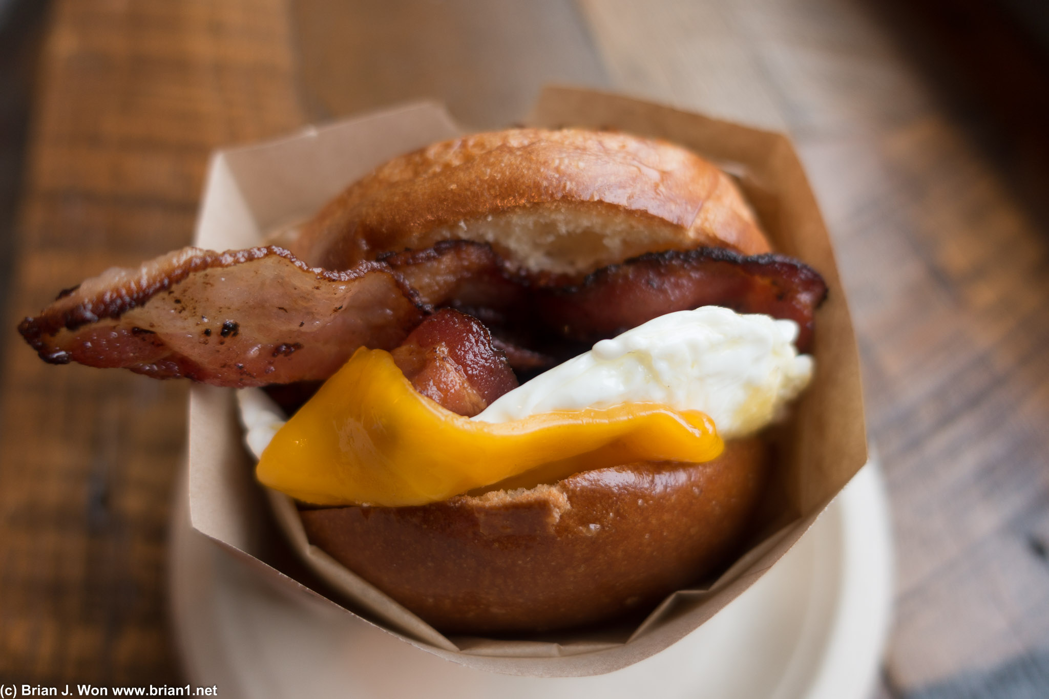 Bacon, egg, and cheese.