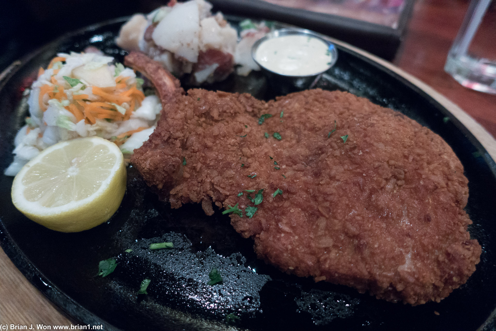 Schnitzel at Lazy Dog.