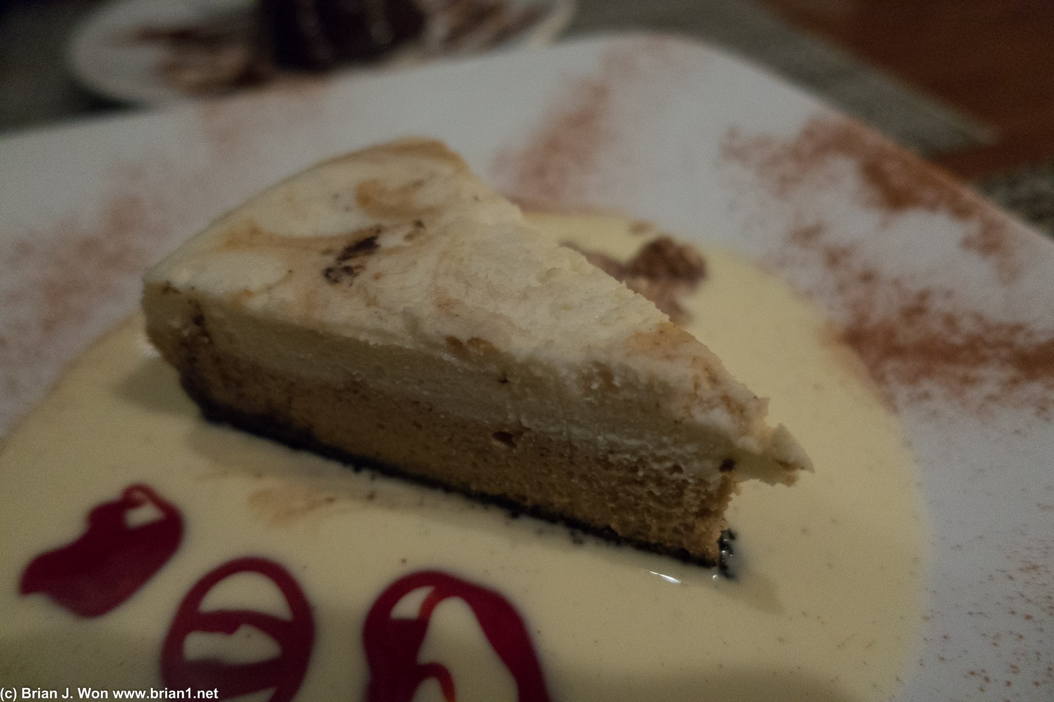 Pumpkin cheesecake. t'was just ok. Oreo crust didn't quite work.