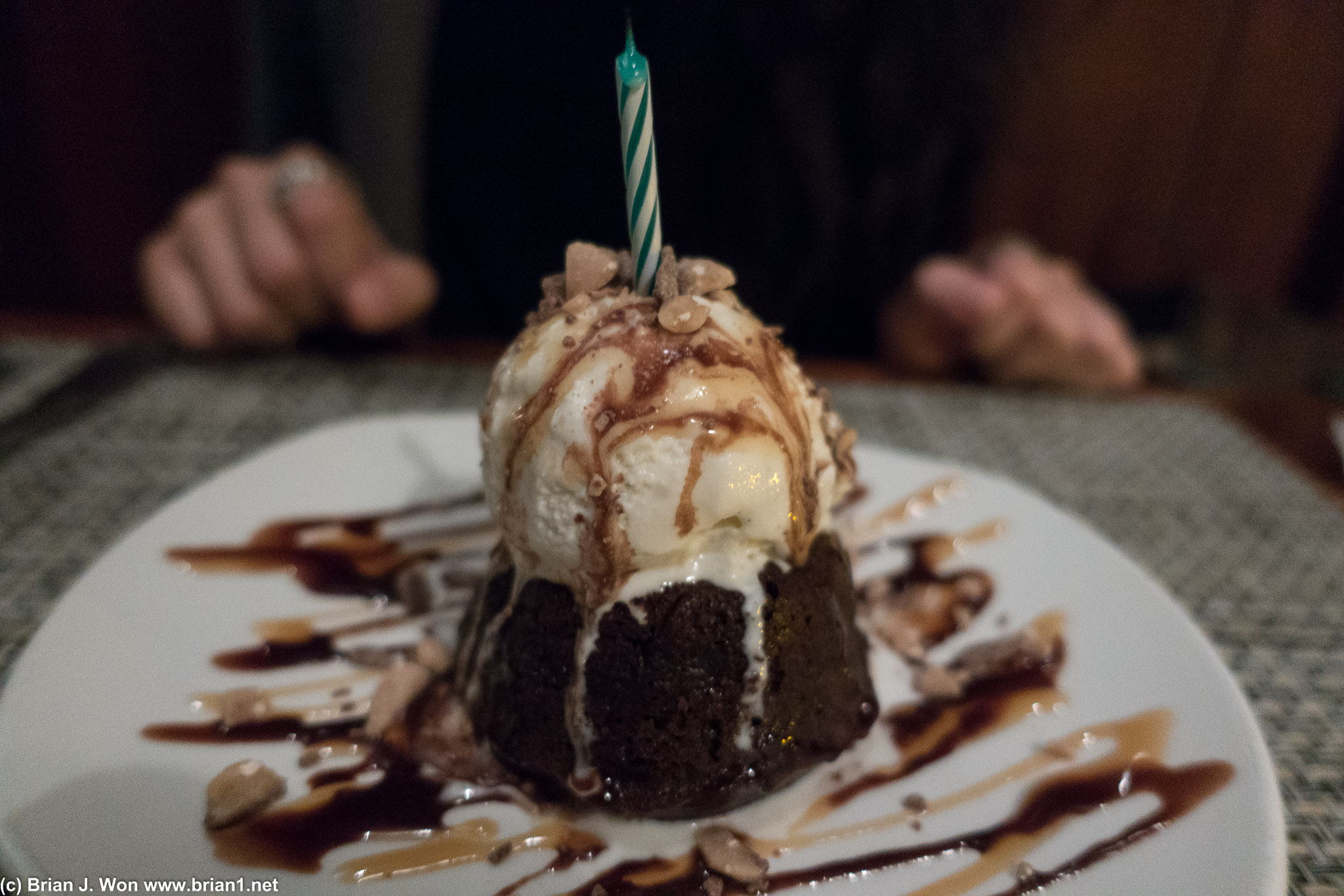 Chocolate cake. Pretty decent actually.