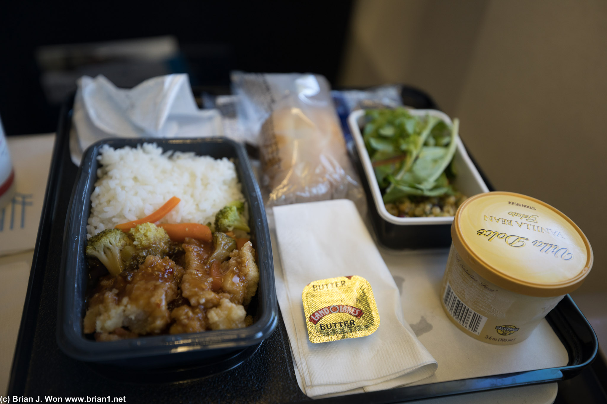 General Tso's chicken. It was... edible.