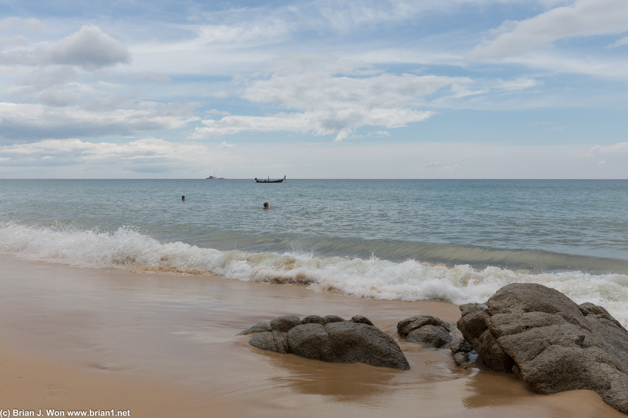 Nai Thon Beach, the next major beach south.