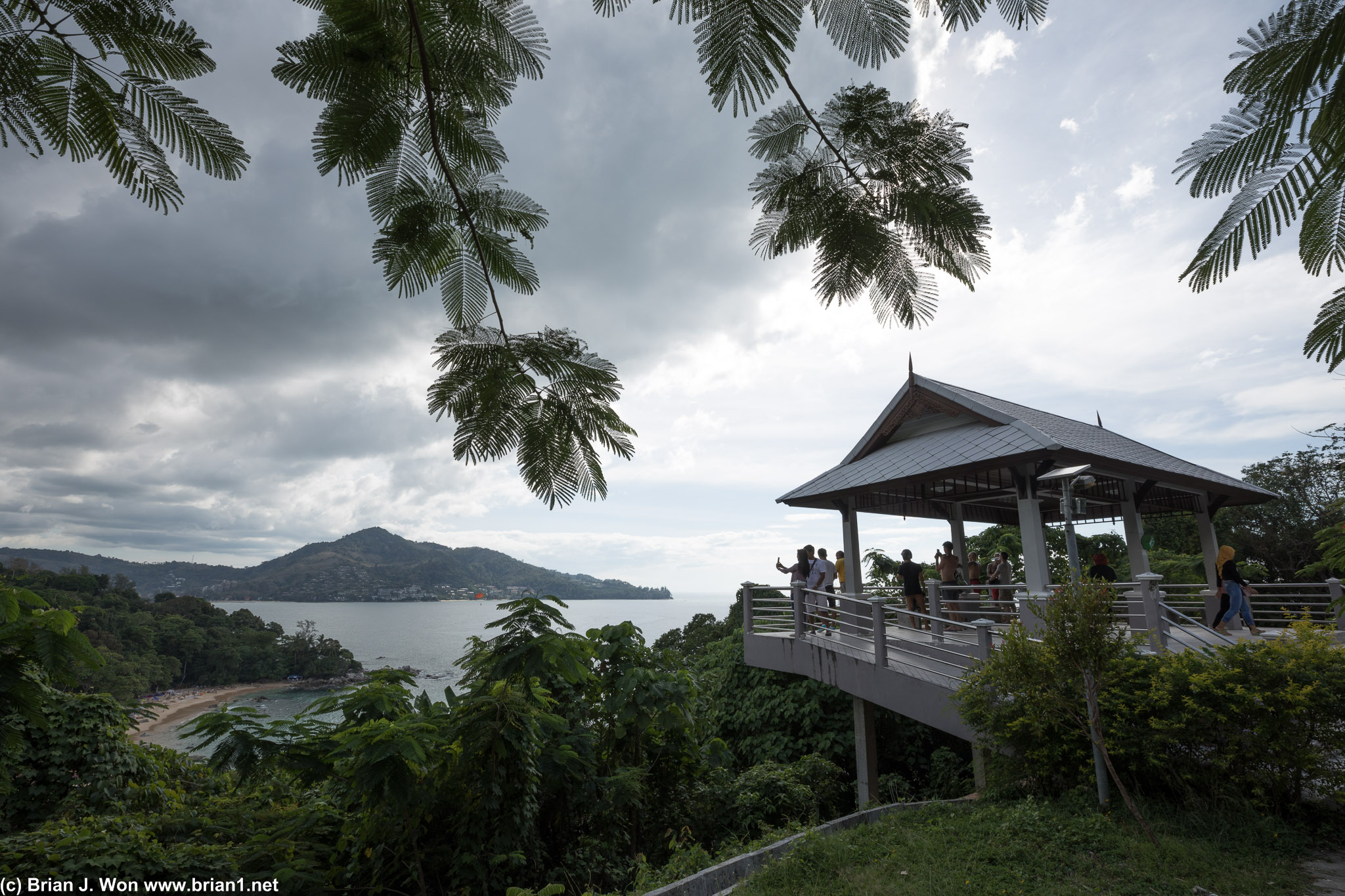 Lookout over Laem Sing Beach.