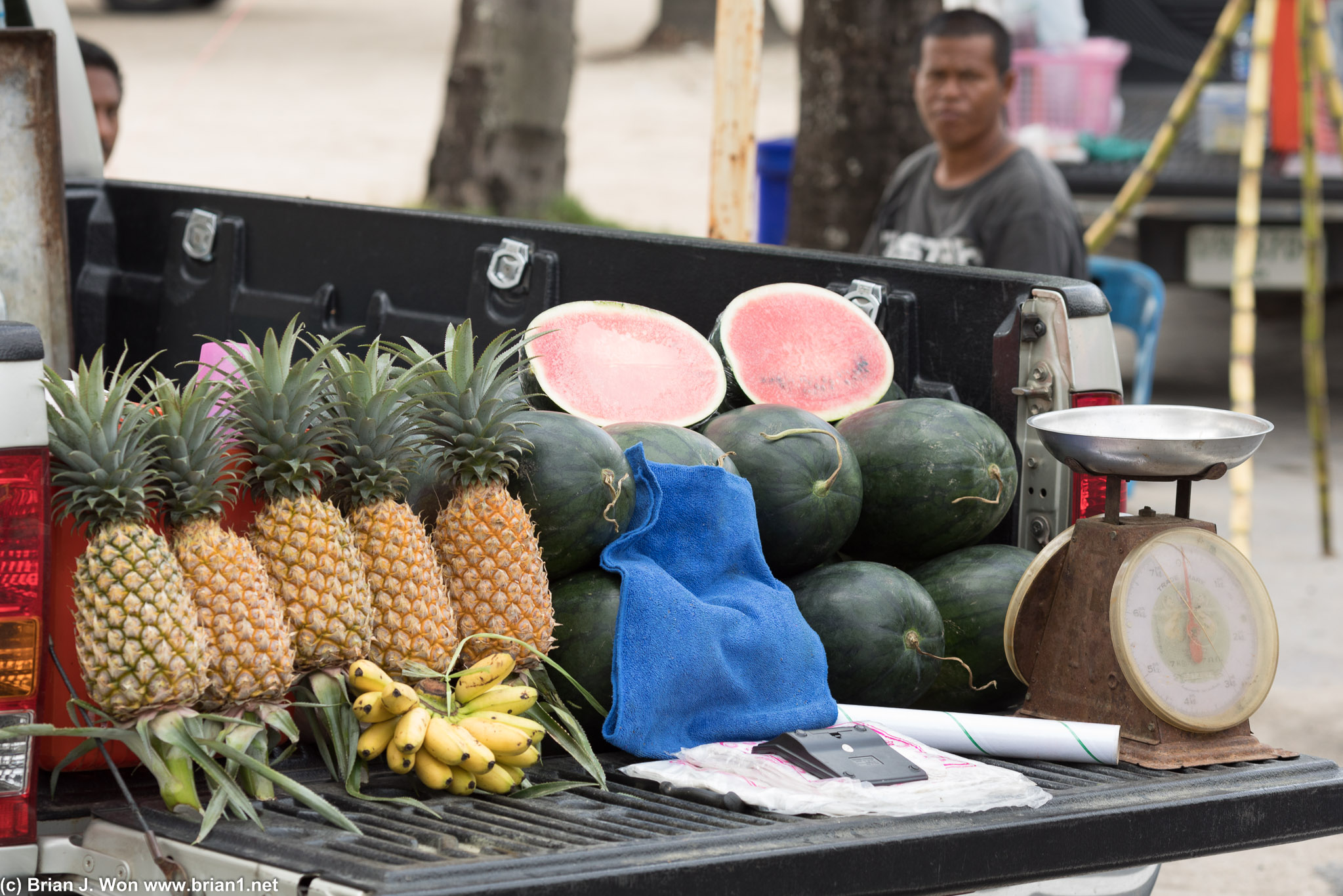 Pineapple, banana, and watermelon?