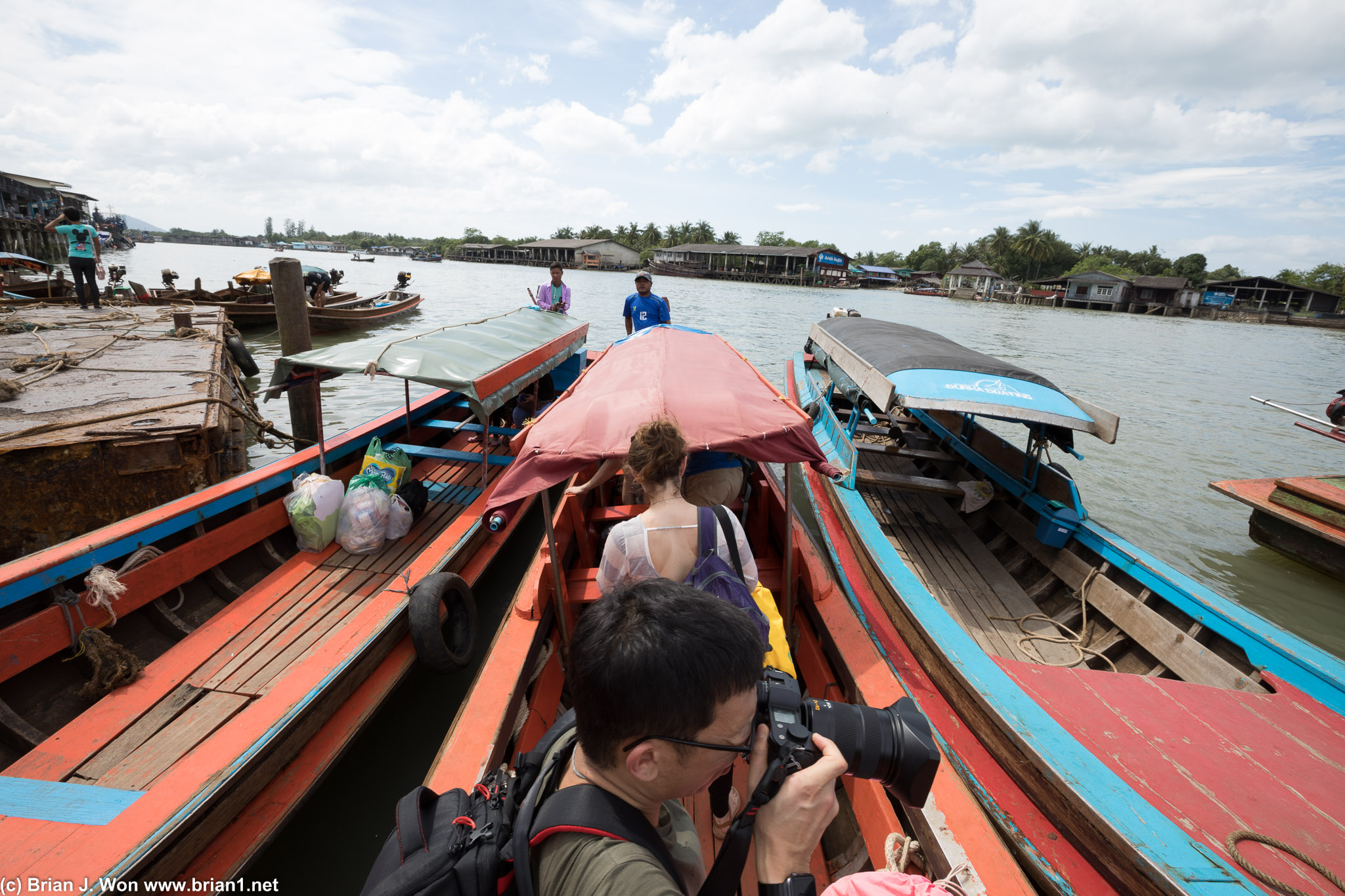 Sea of longtail boats.