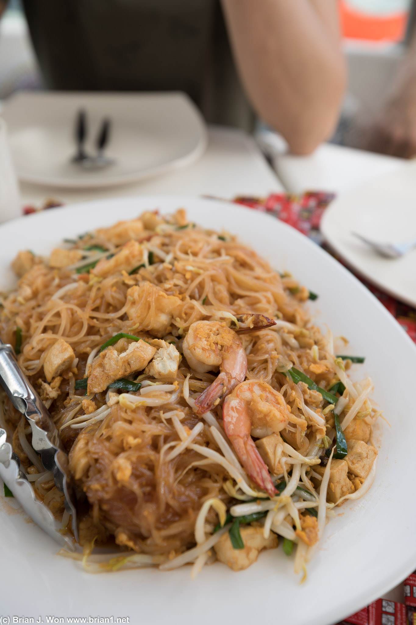 Pad thai. So good. We devoured two huge plates.