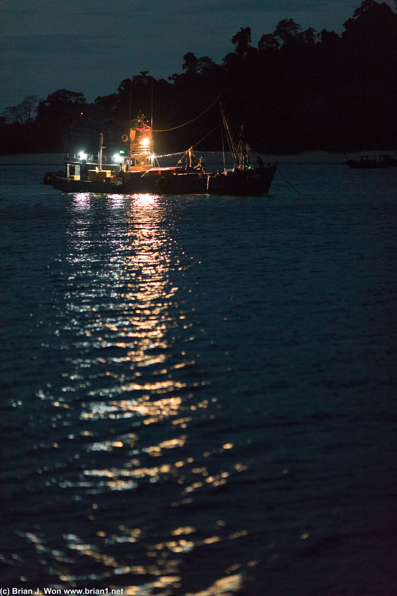 One of many fishing boats.