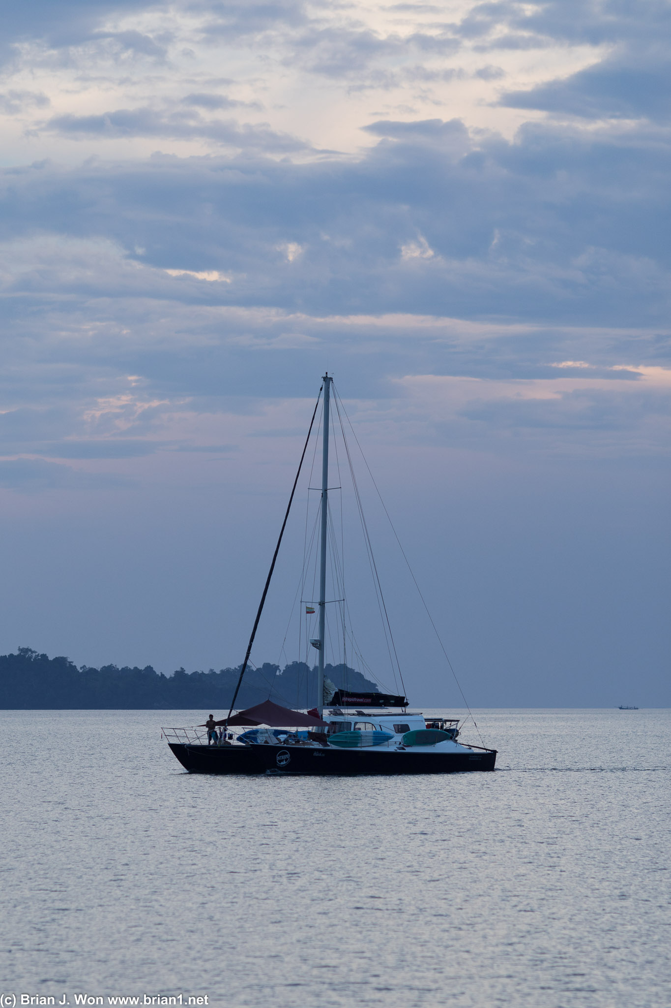 The other Intrepid Travel boat sailing Myanmar, the Similie.