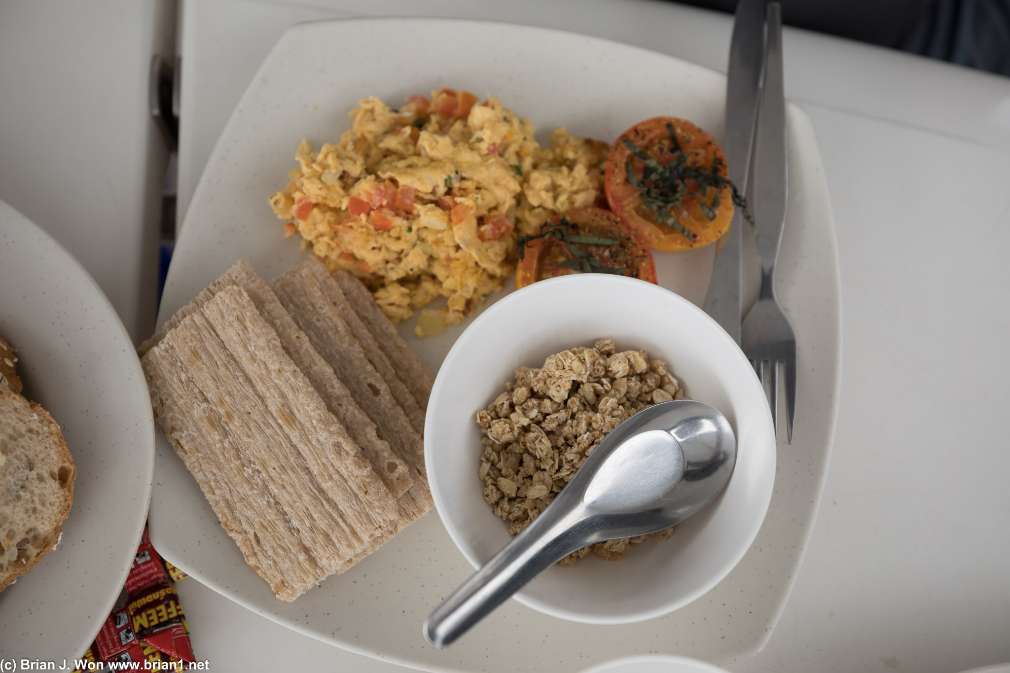 Sam's gluten-free meal.