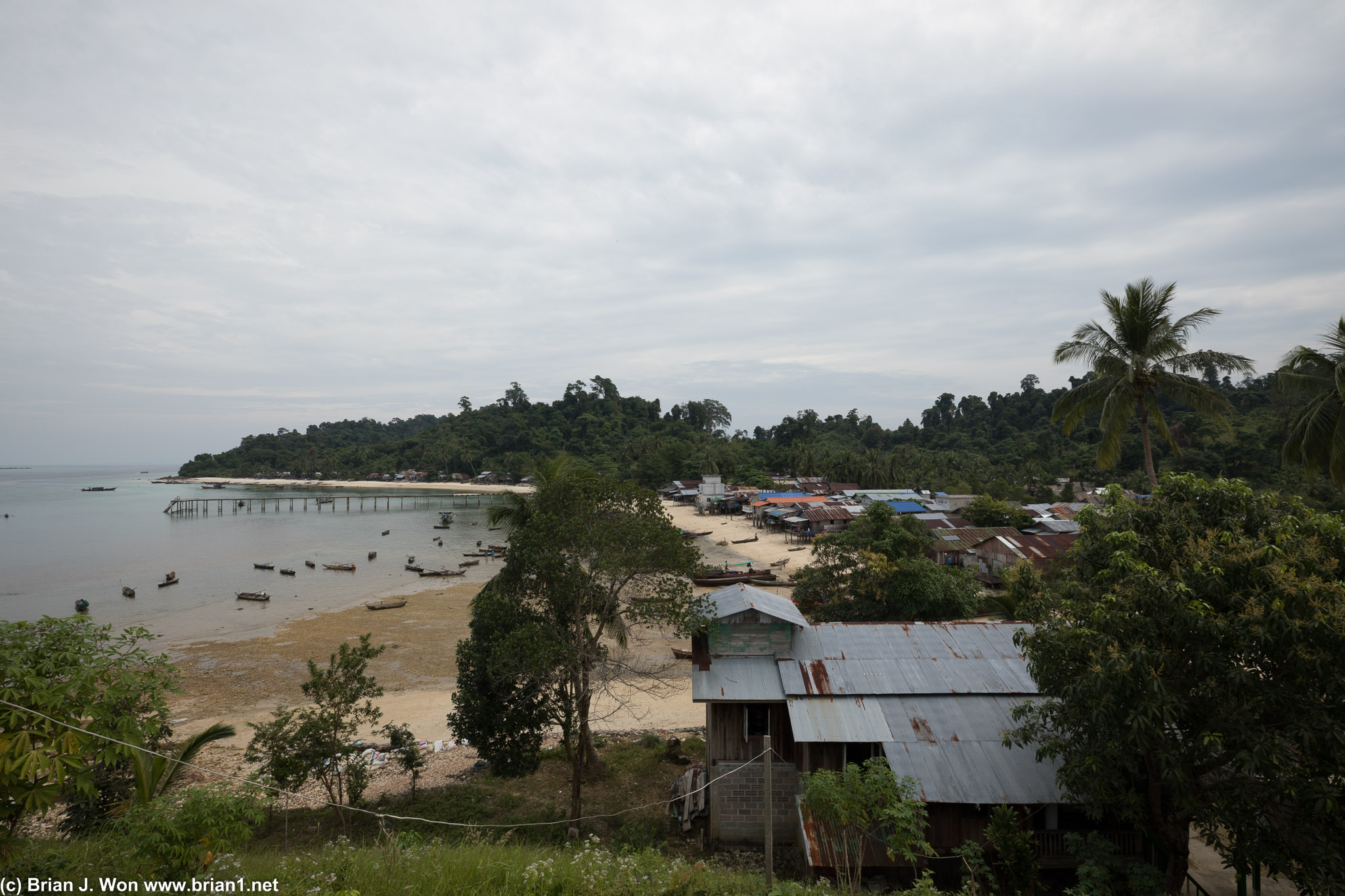 Overlooking Ma Kyone Galet from the temple.