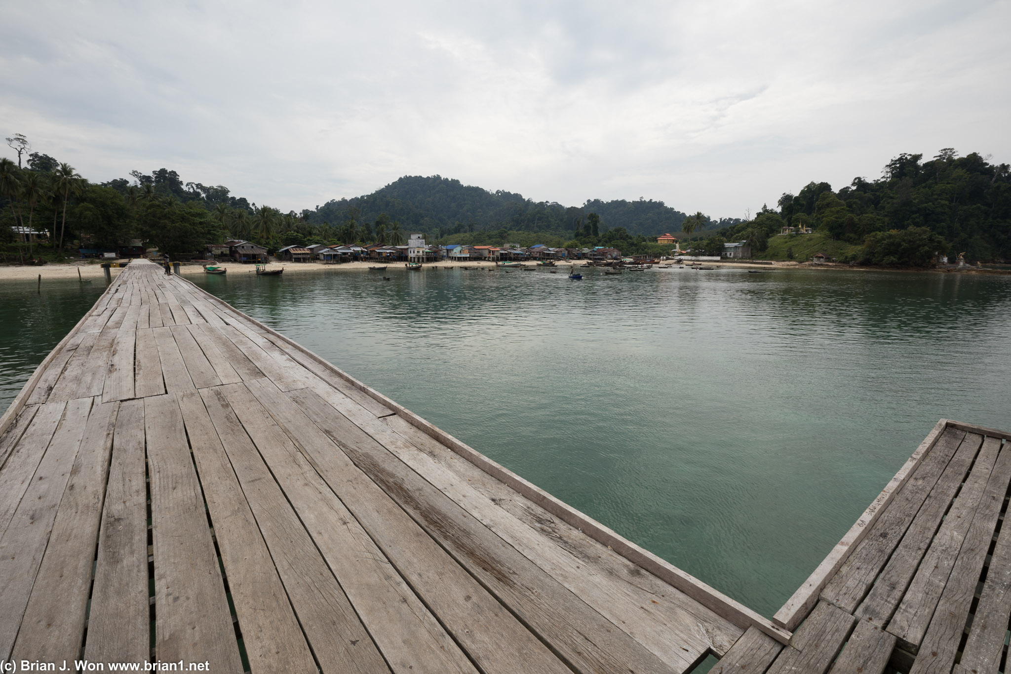 Who knows why this place has such a massive jetty...?