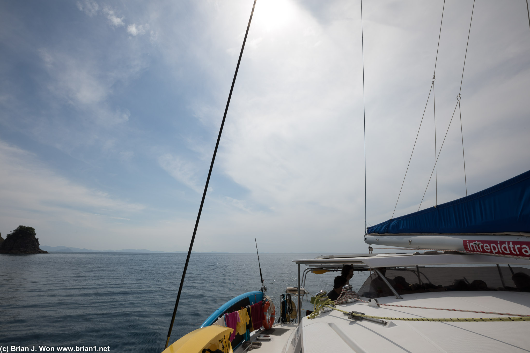 Well, I guess we're motoring, since we didn't have enough wind to use the sails.