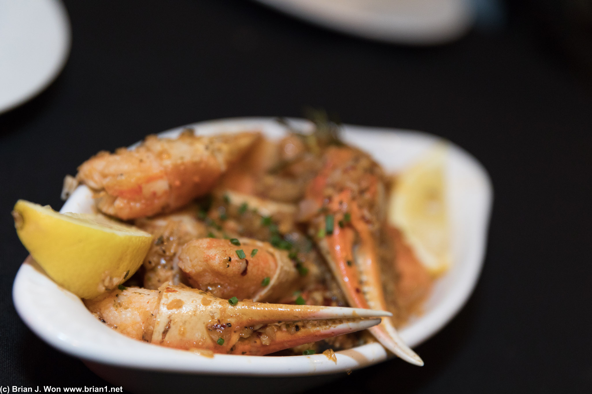 Killer crab claws = lots of butter and spice?
