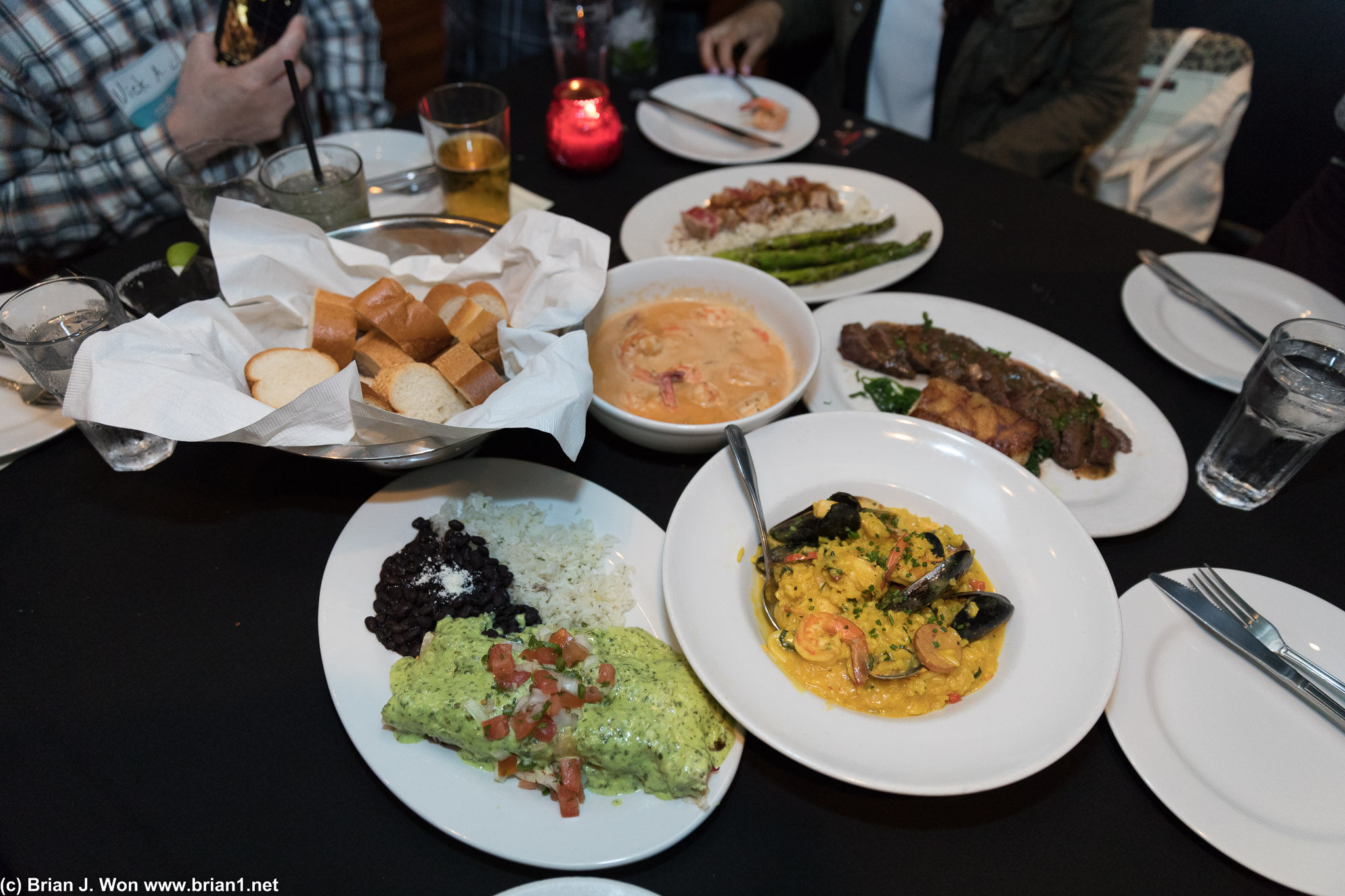The spread.