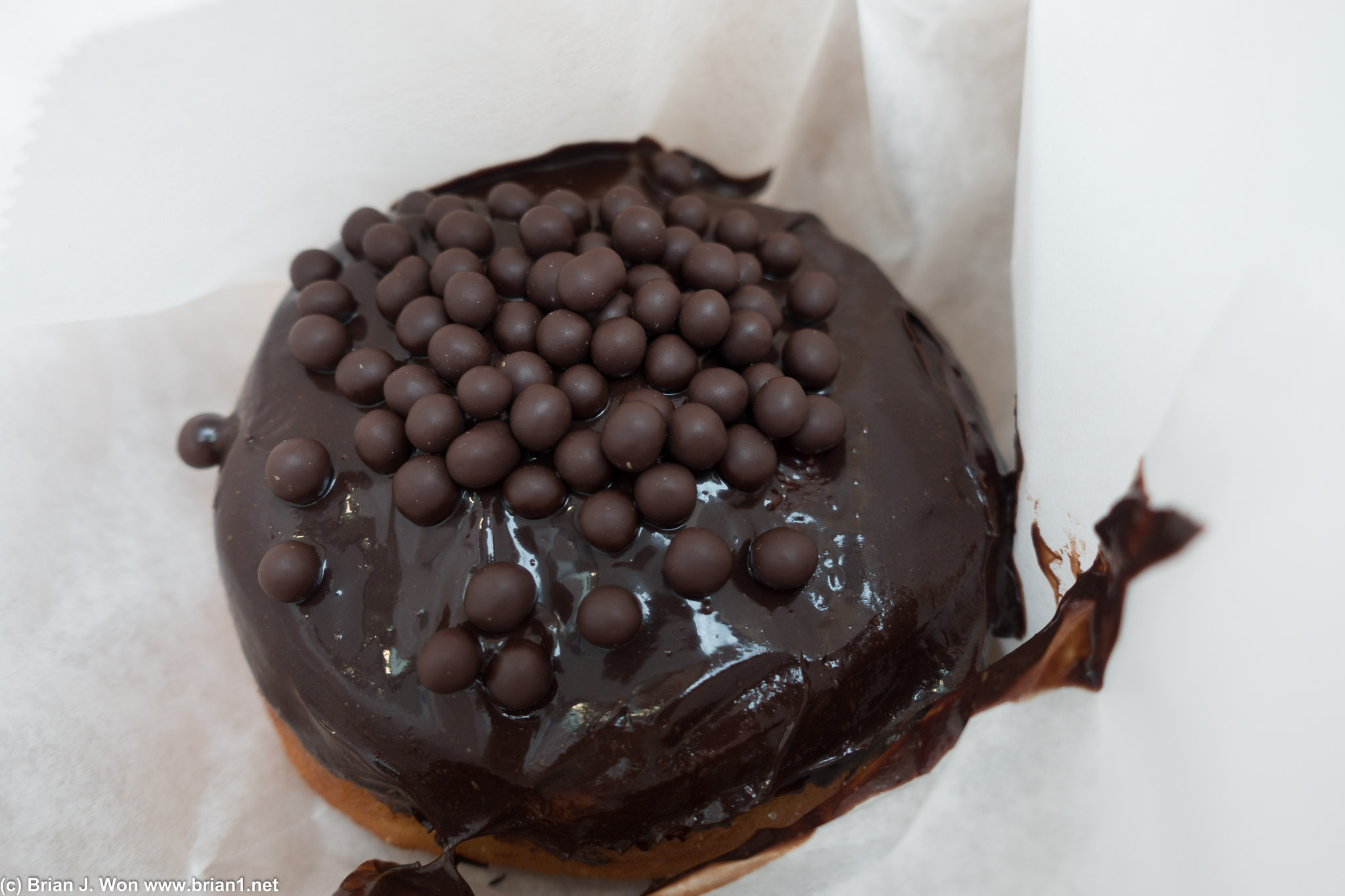 Valrhona chocolate crunch.