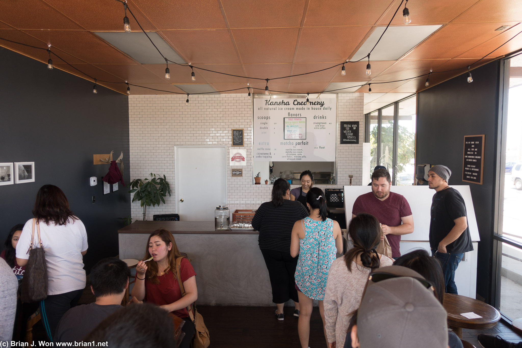 Kansha Creamery was packed.