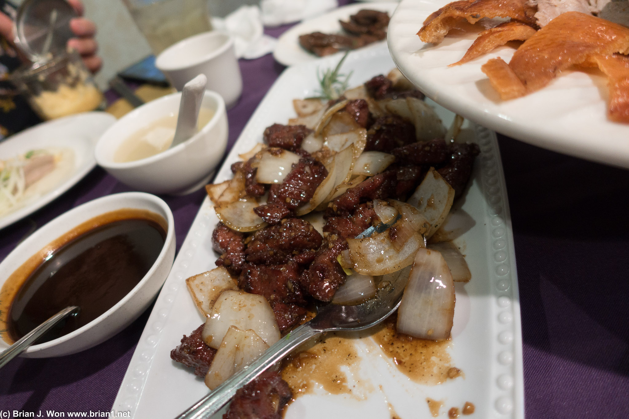 Filet mignon was delicious.