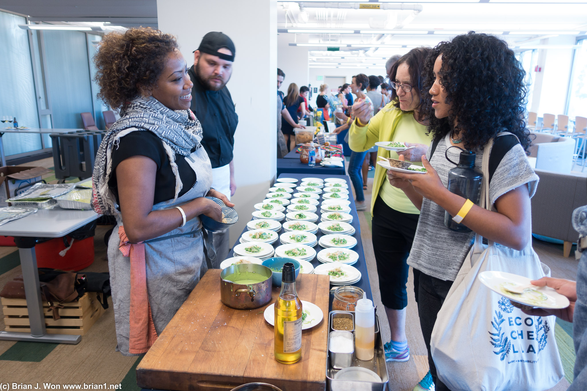 Chef Nyesha Arrington. Peas and edamame.