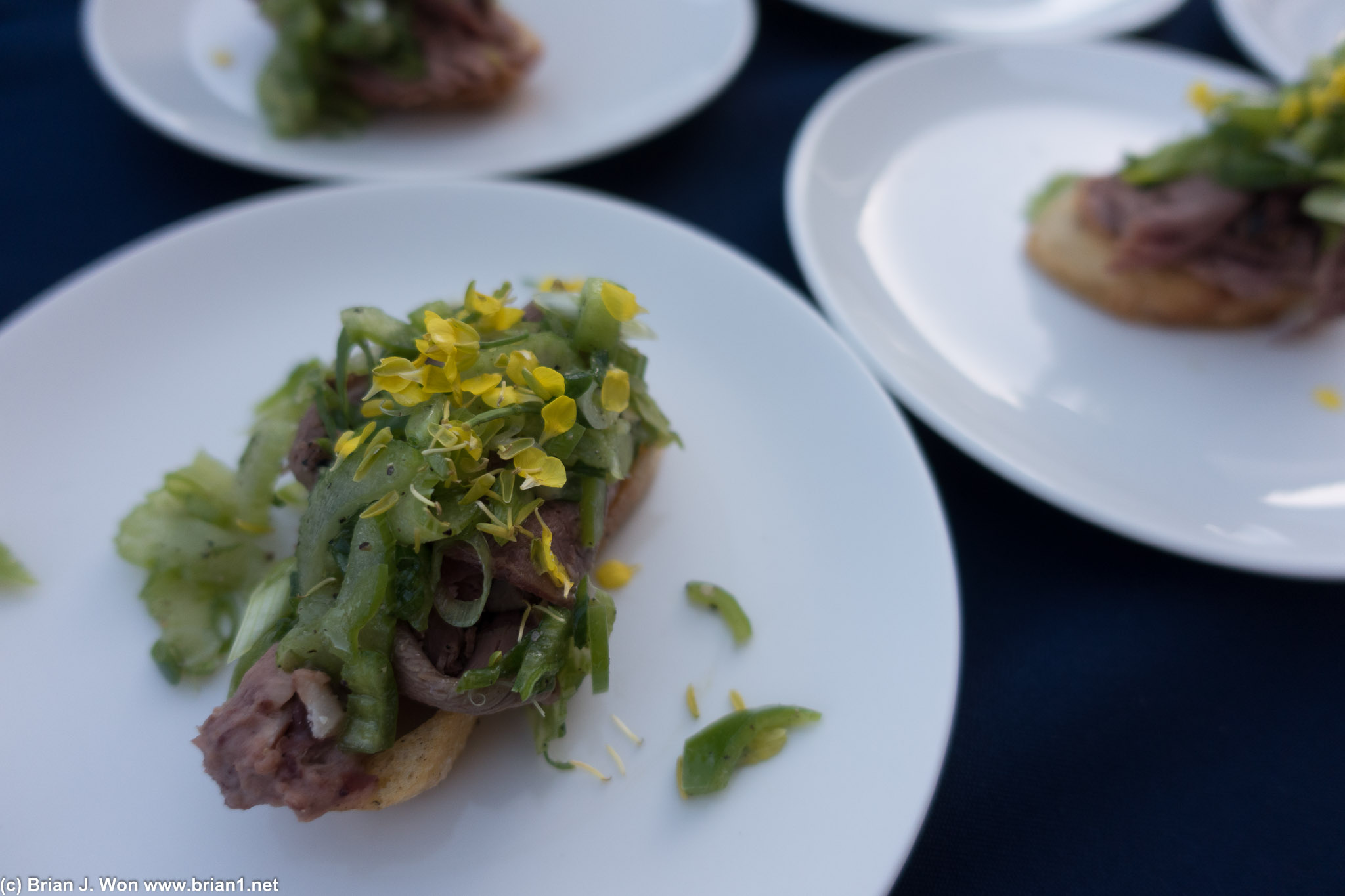 Hickory smoked beef heart by Preux & Proper. Too much bread, too little beef.