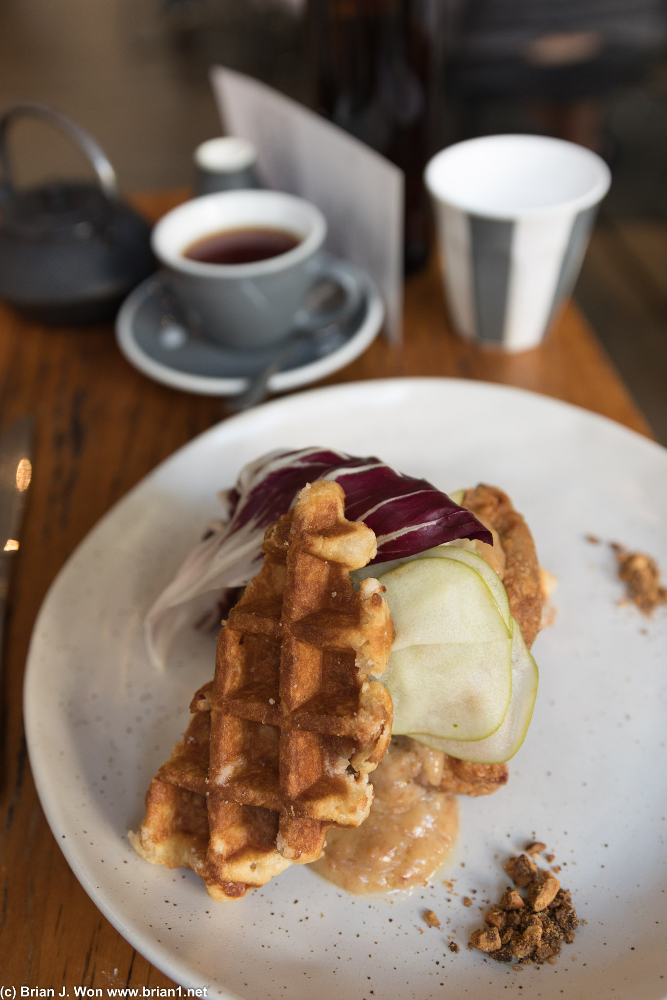 Chicken and waffles at Paramount Coffee Project. Good but not amazing.
