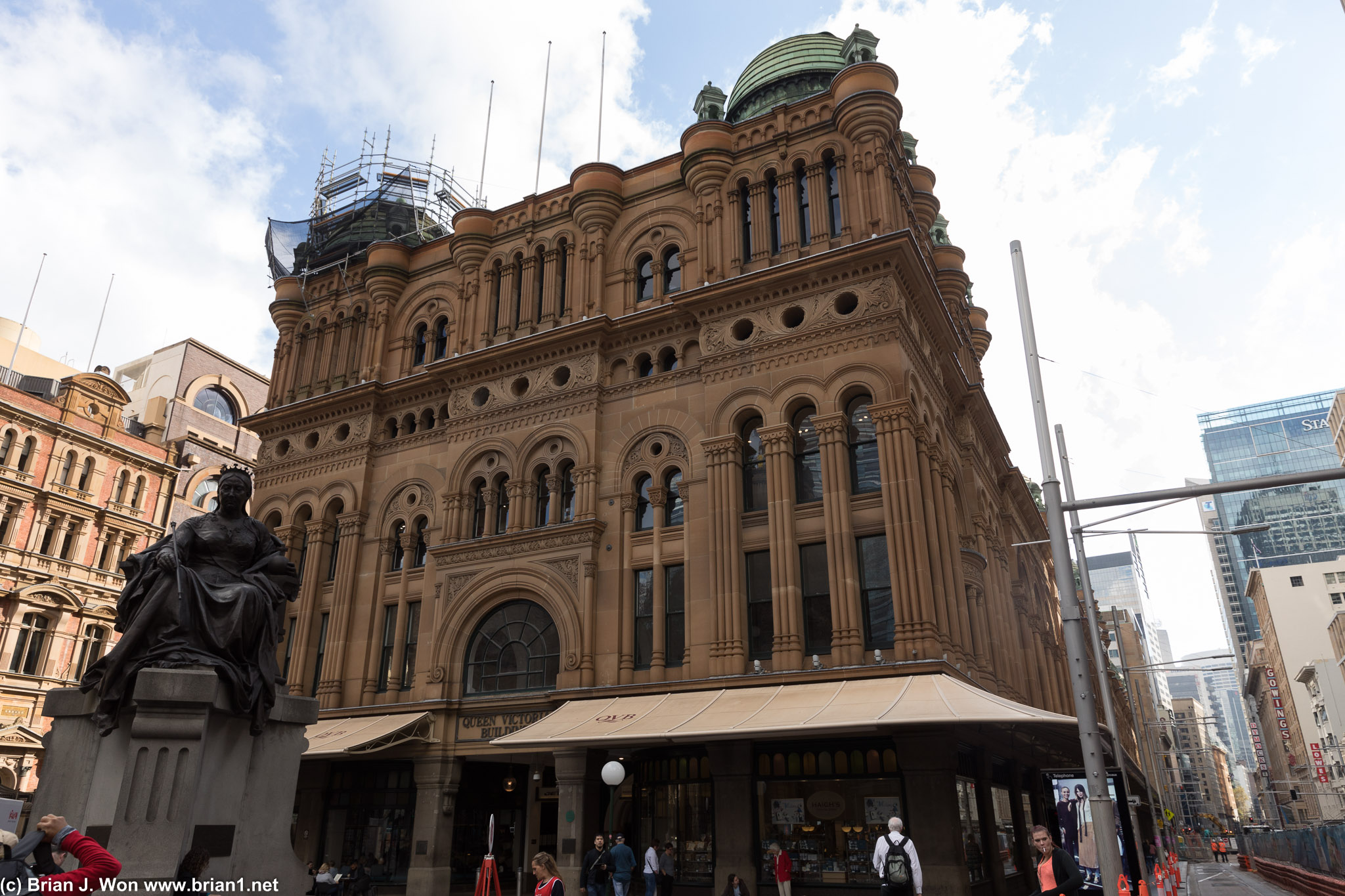 Queen Victora Building. Obligatory state of Queen Victoria in front.