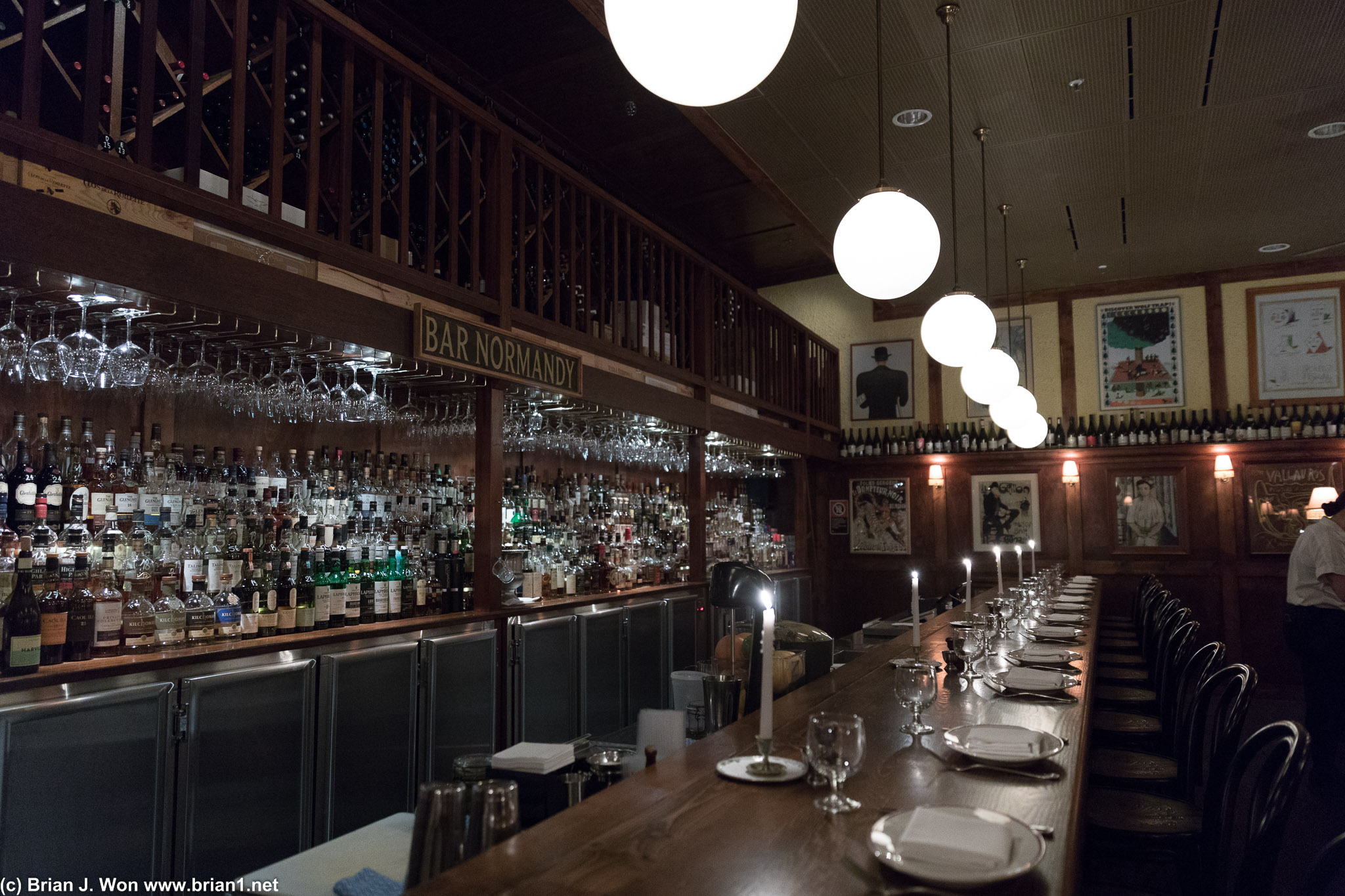 Bar is empty... that'll fix itself in a few minutes. And yes, that's quite a collection.