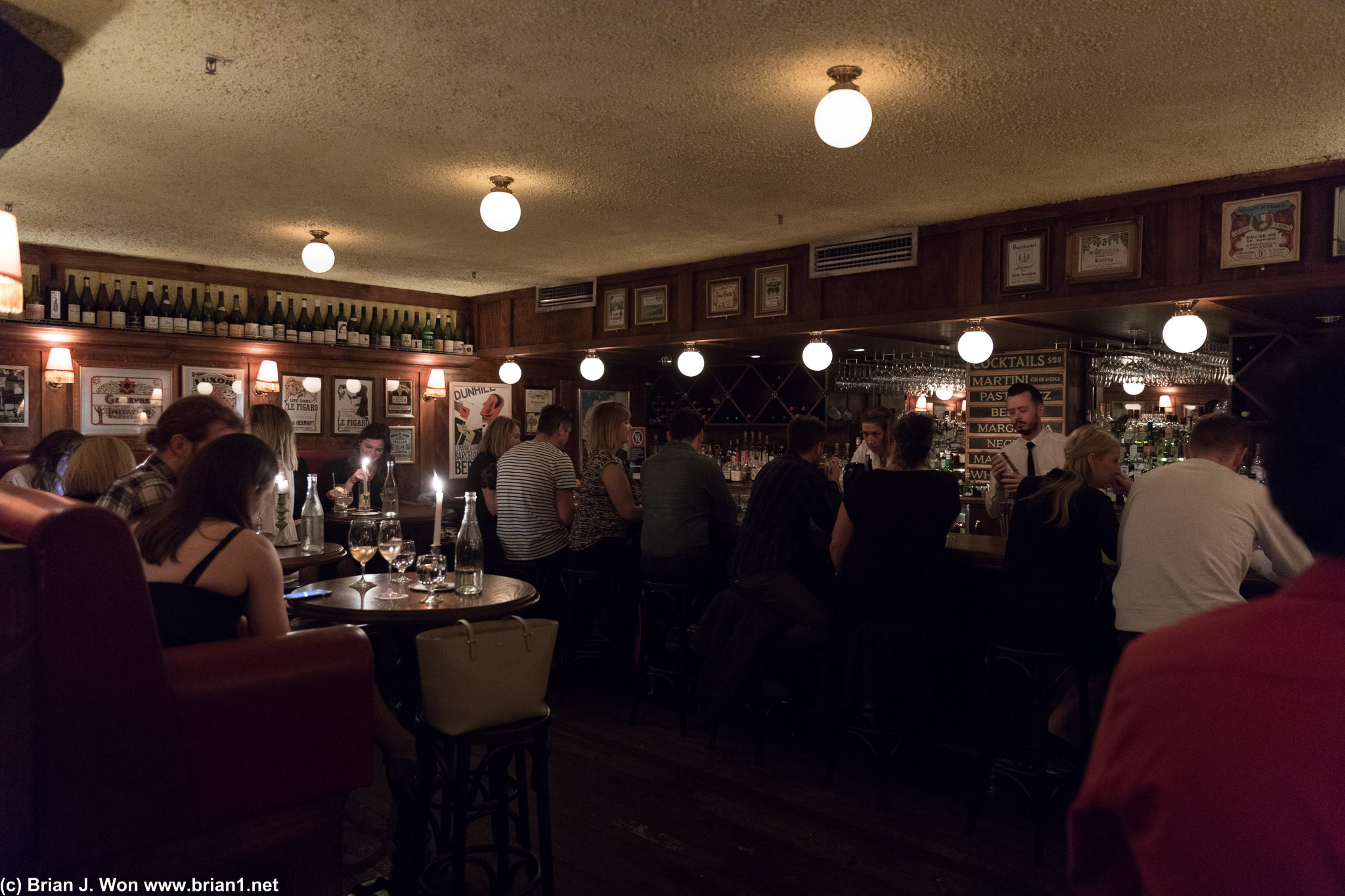 The other bar. Even more packed was the main dining area between the two bars.