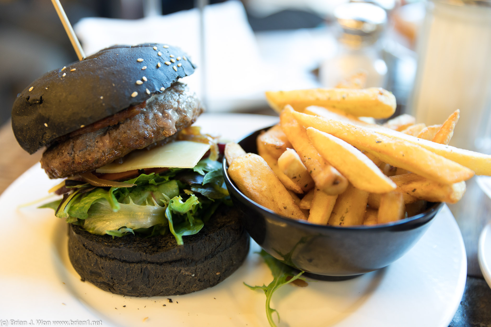 Kangaroo burger. Tasted kinda like beef.