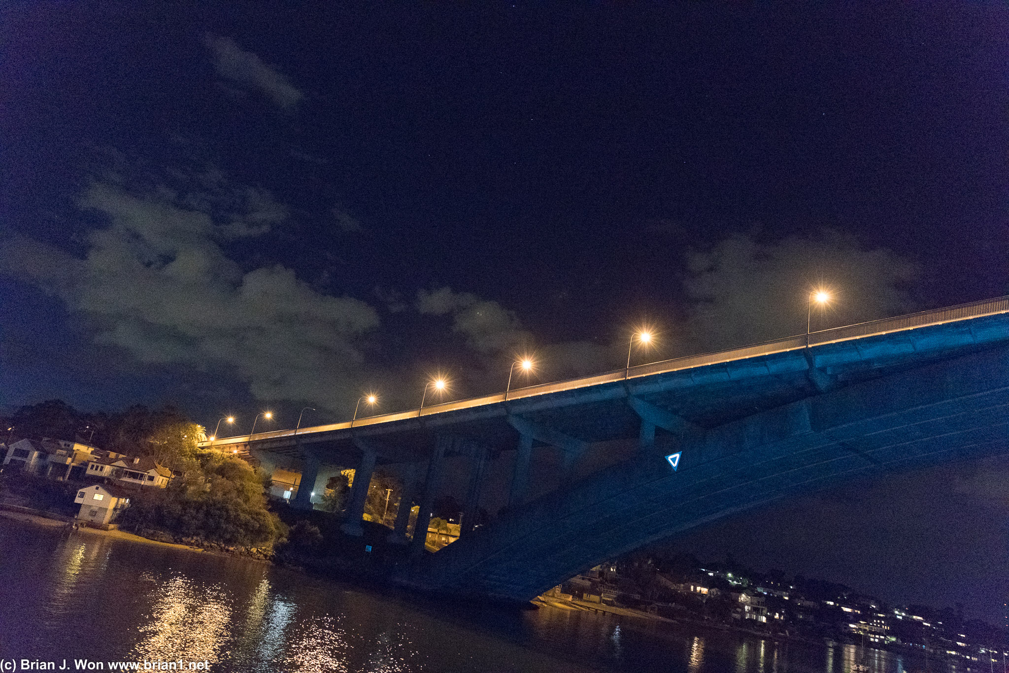 Gladesville Bridge on the leisurely hour-long cruise from the Olympic Park to Darling Harbour.