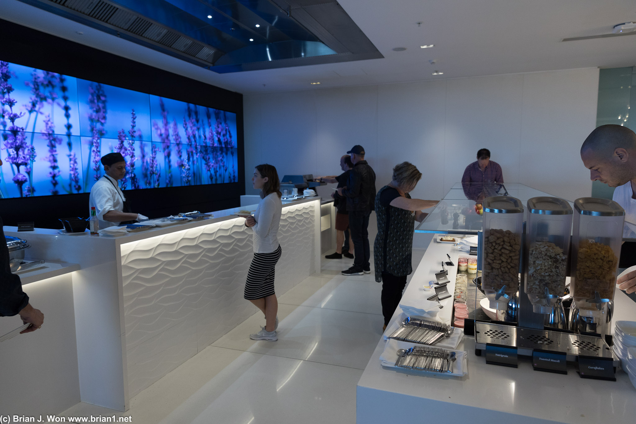 But they had a custom omelette bar!
