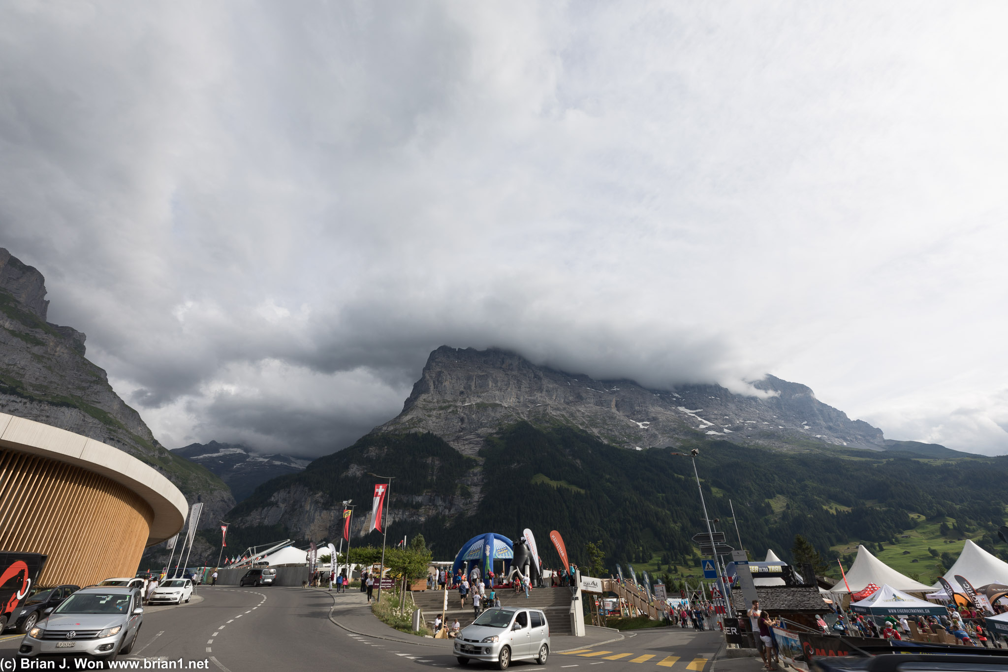 Cloud-swept mountaintops and curving mountain roads.