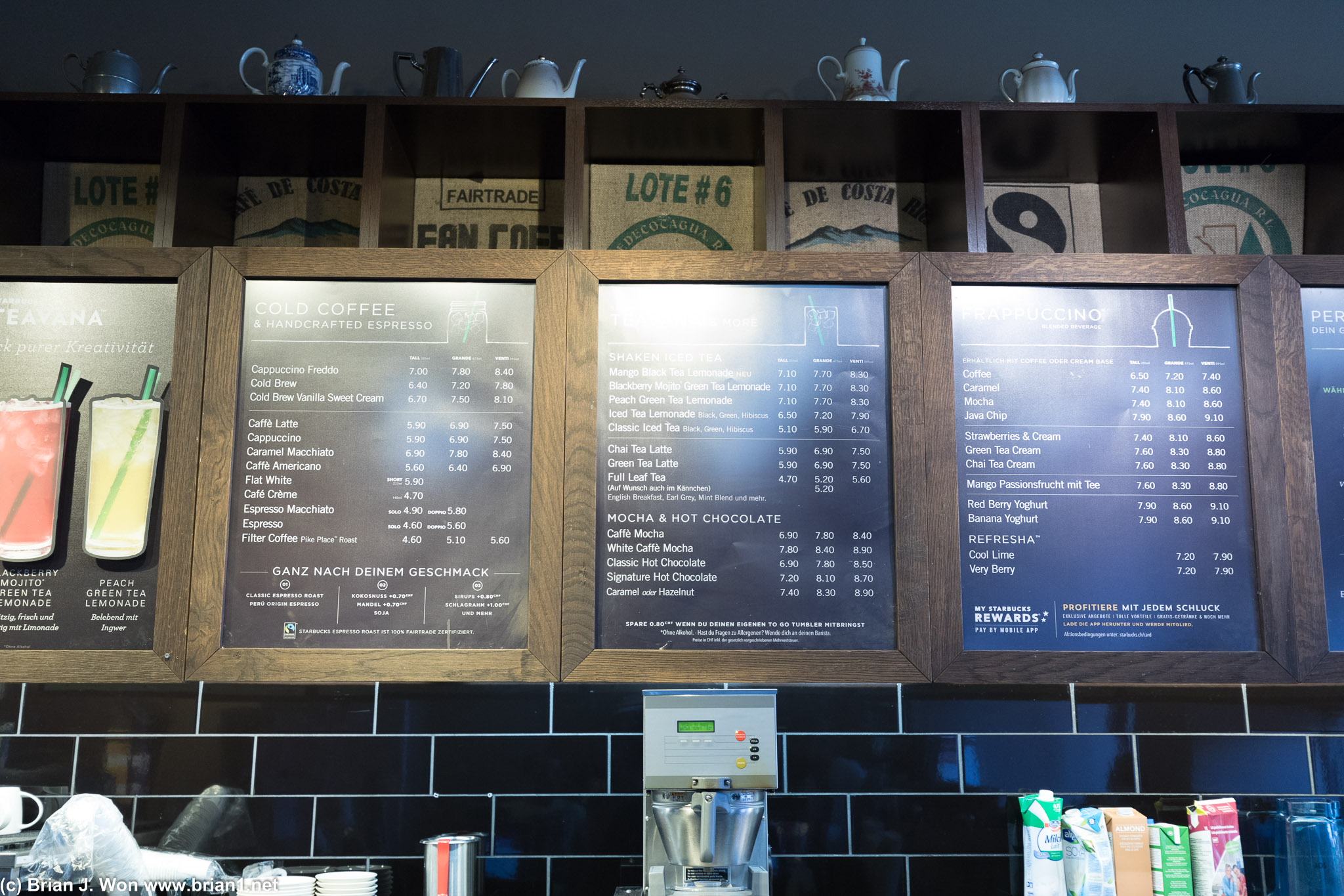 Yes, a regular coffee is almost $5. (CHF 4.60). o_0