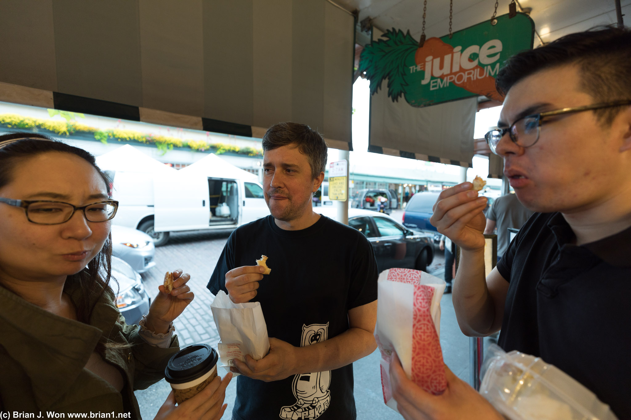 They're actually enjoying their food.