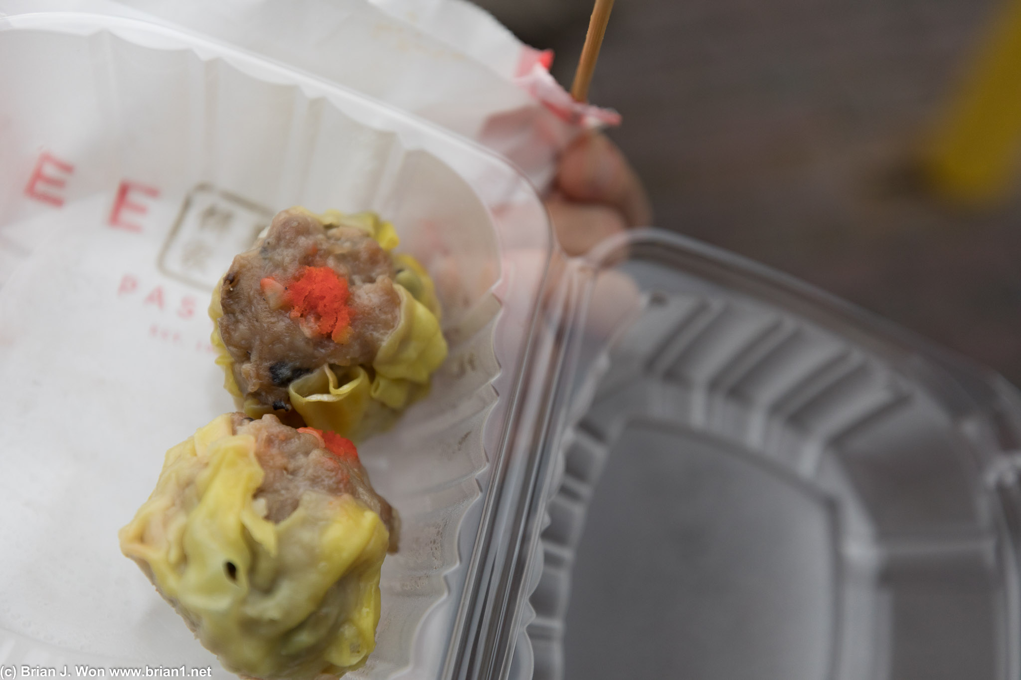 Ditto for the shu mai.